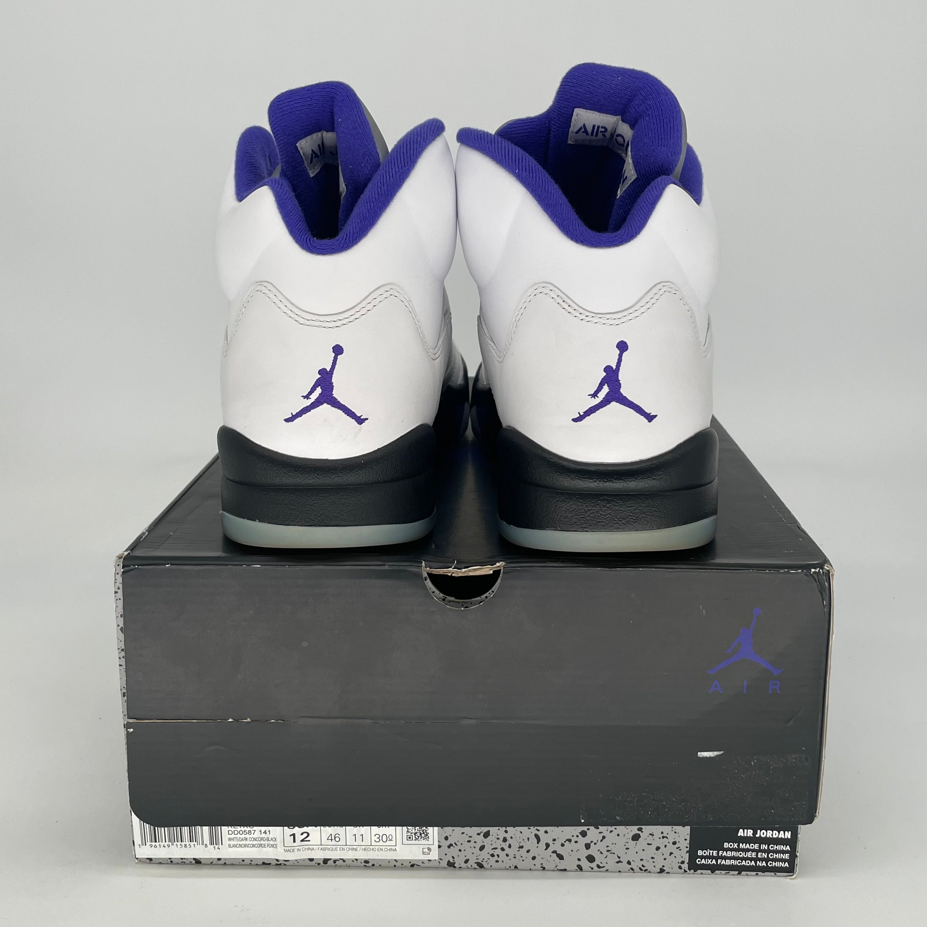 AIR JORDAN 5 DARK CONCORD DD0587-141 SIZE 12/13.5W