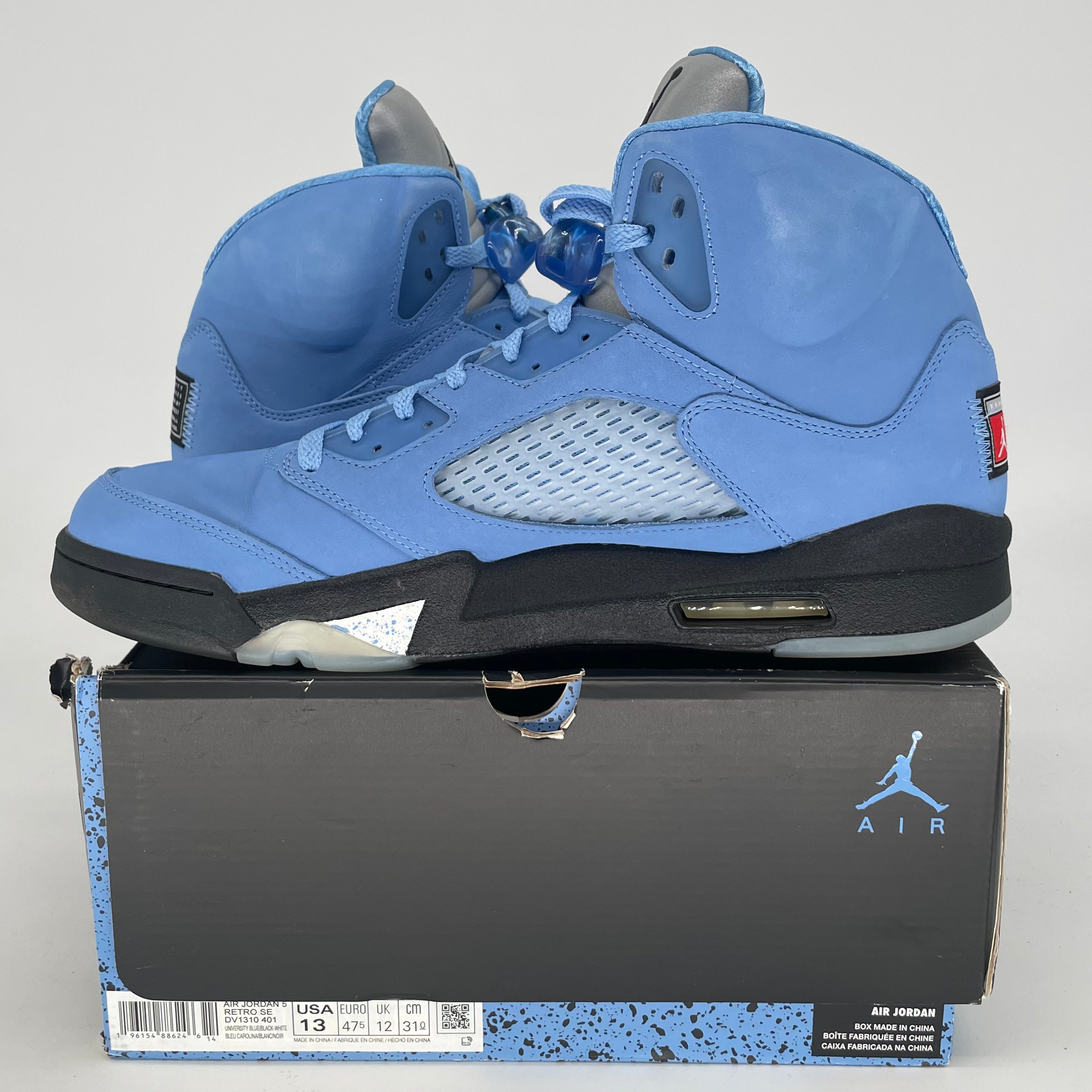 AIR JORDAN 5 UNC DV1310-401 SIZE 13/14.5W