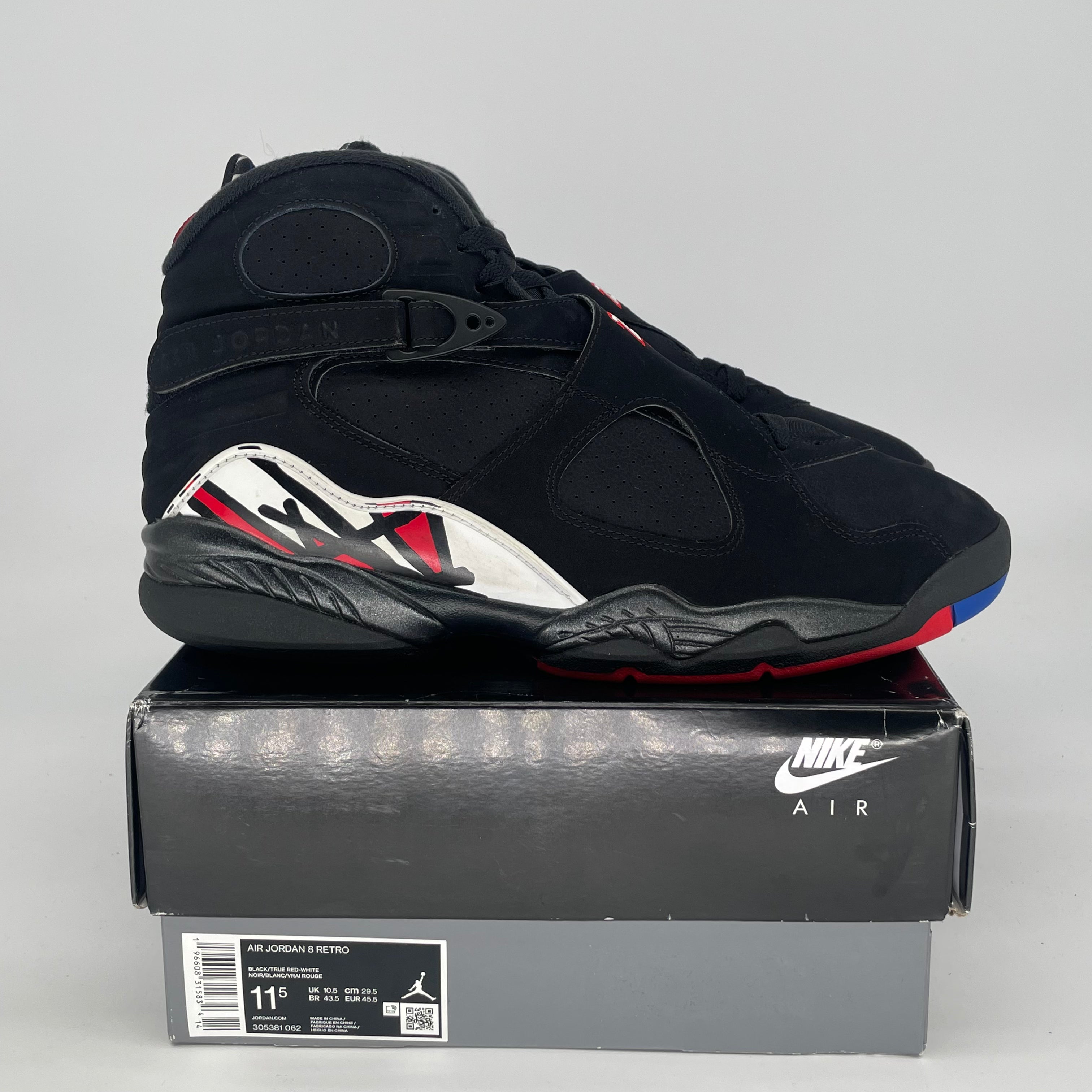 AIR JORDAN 8 PLAYOFFS 305381-062 SIZE 11.5/13W