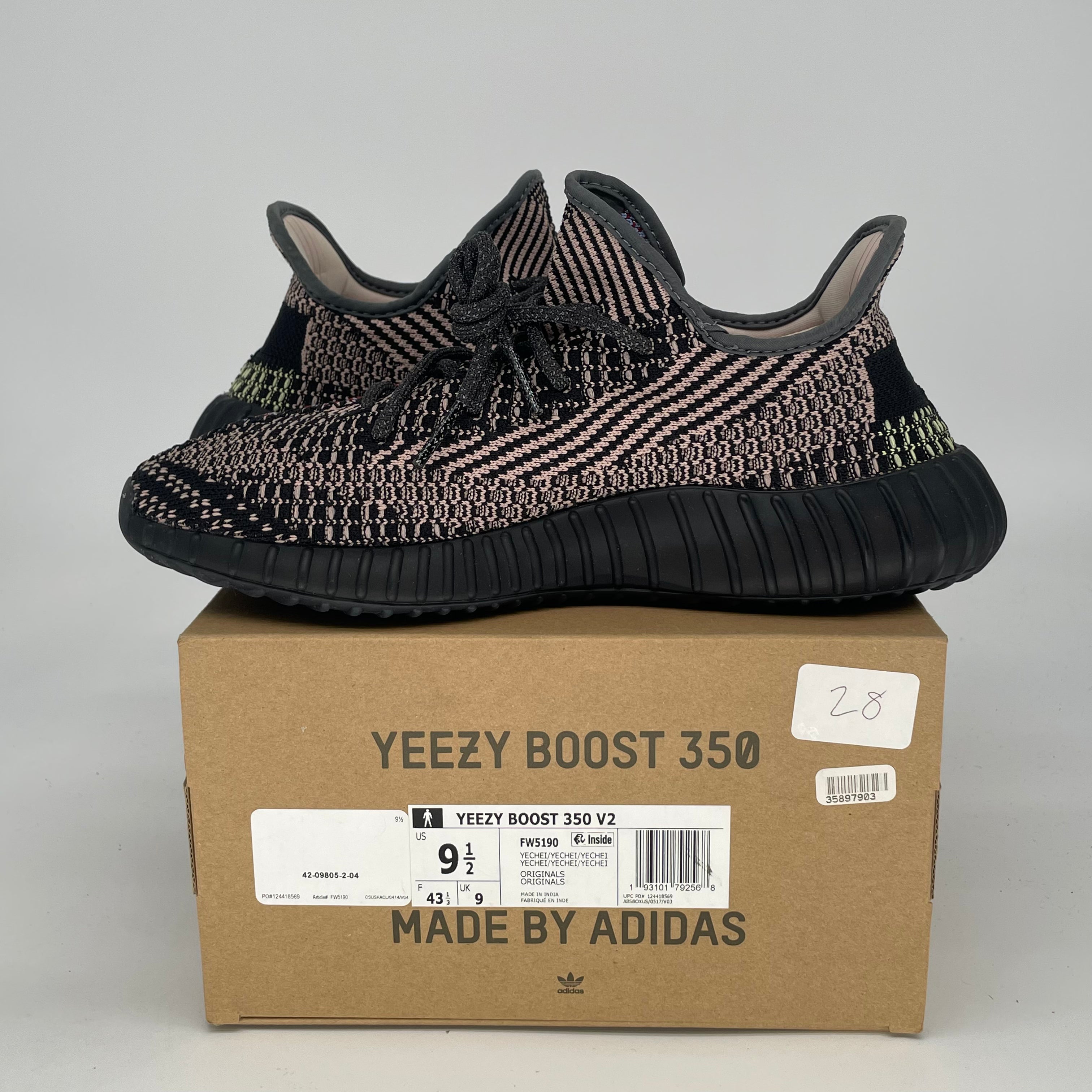 ADIDAS YEEZY 350 V2 YECHEIL FW5190 SIZE 9.5/11W