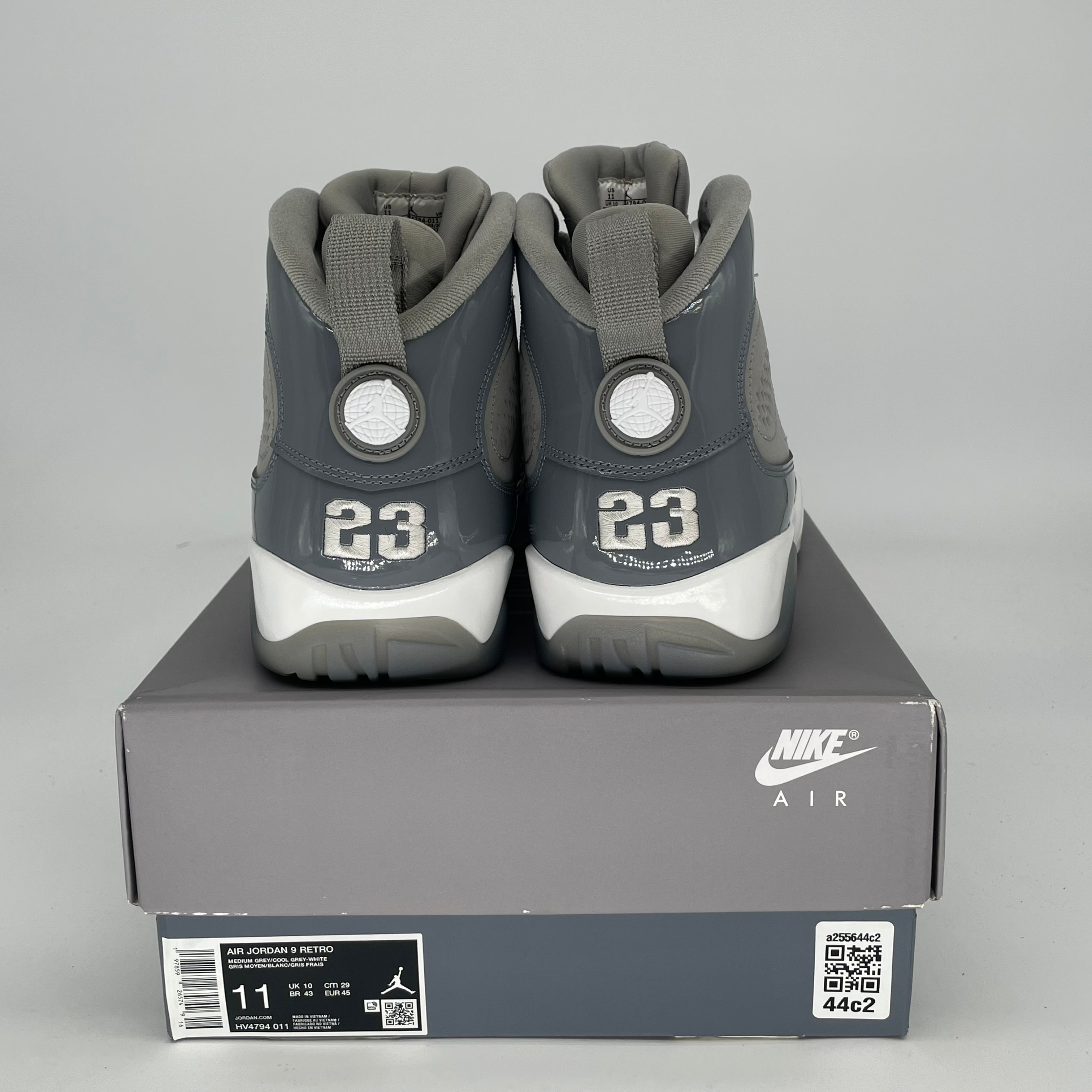 AIR JORDAN 9 COOL GREY HV4794-011 SIZE 11/12.5W