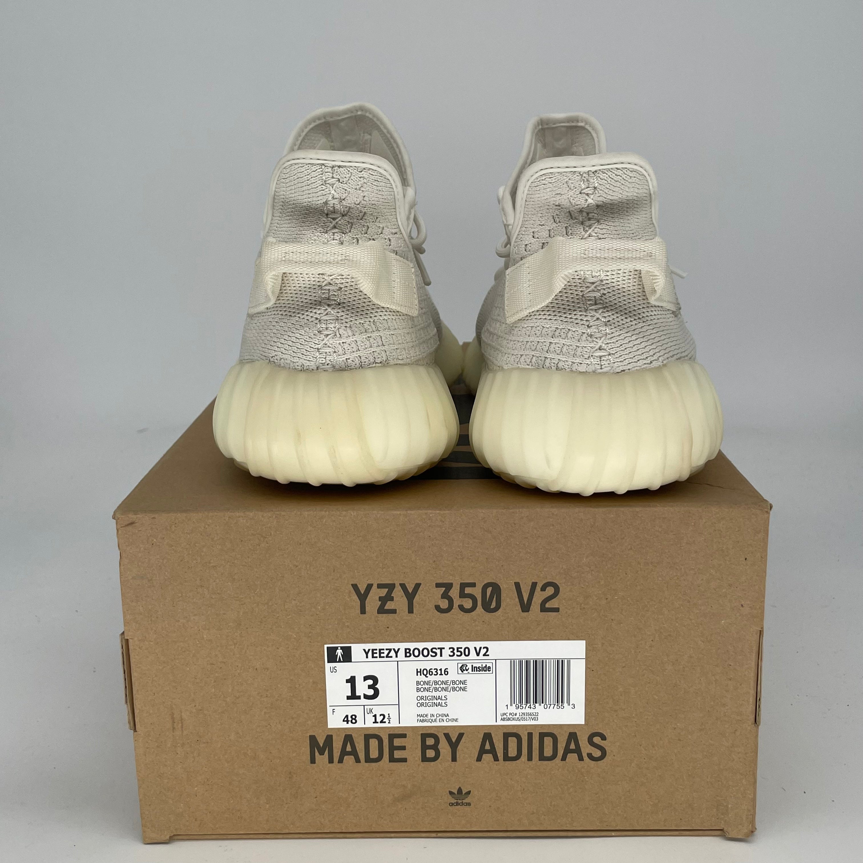 ADIDAS YEEZY 350 V2 BONE HQ6316 SIZE 13/14.5W