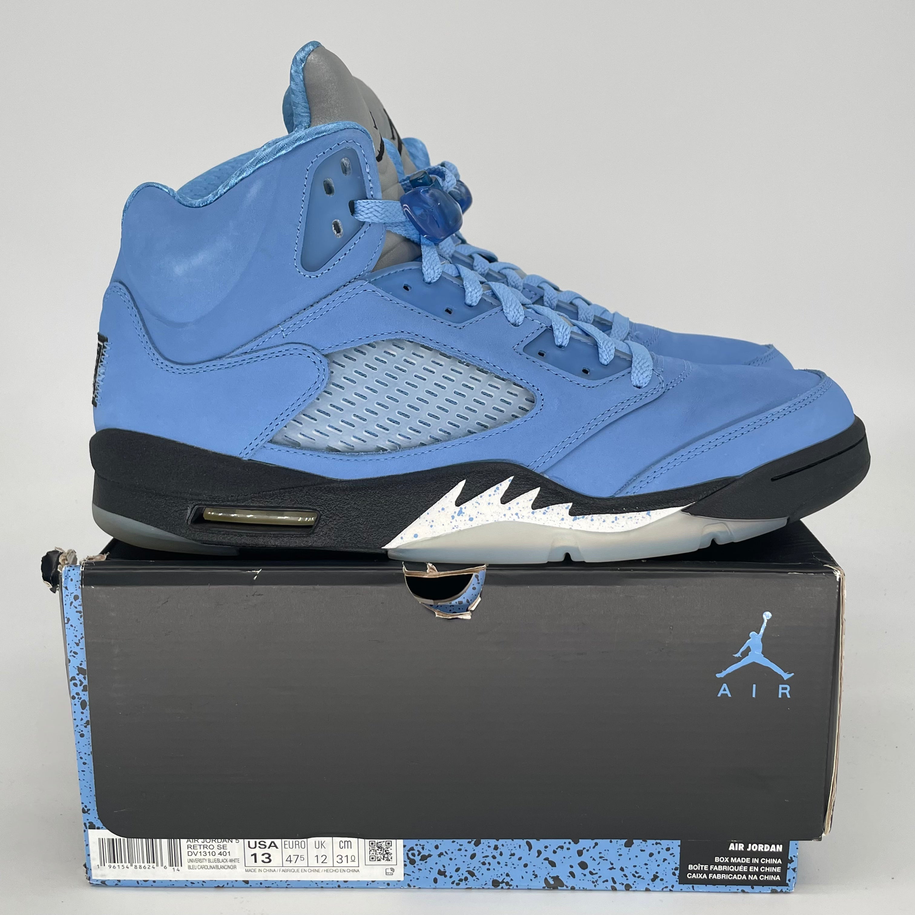 AIR JORDAN 5 UNC DV1310-401 SIZE 13/14.5W