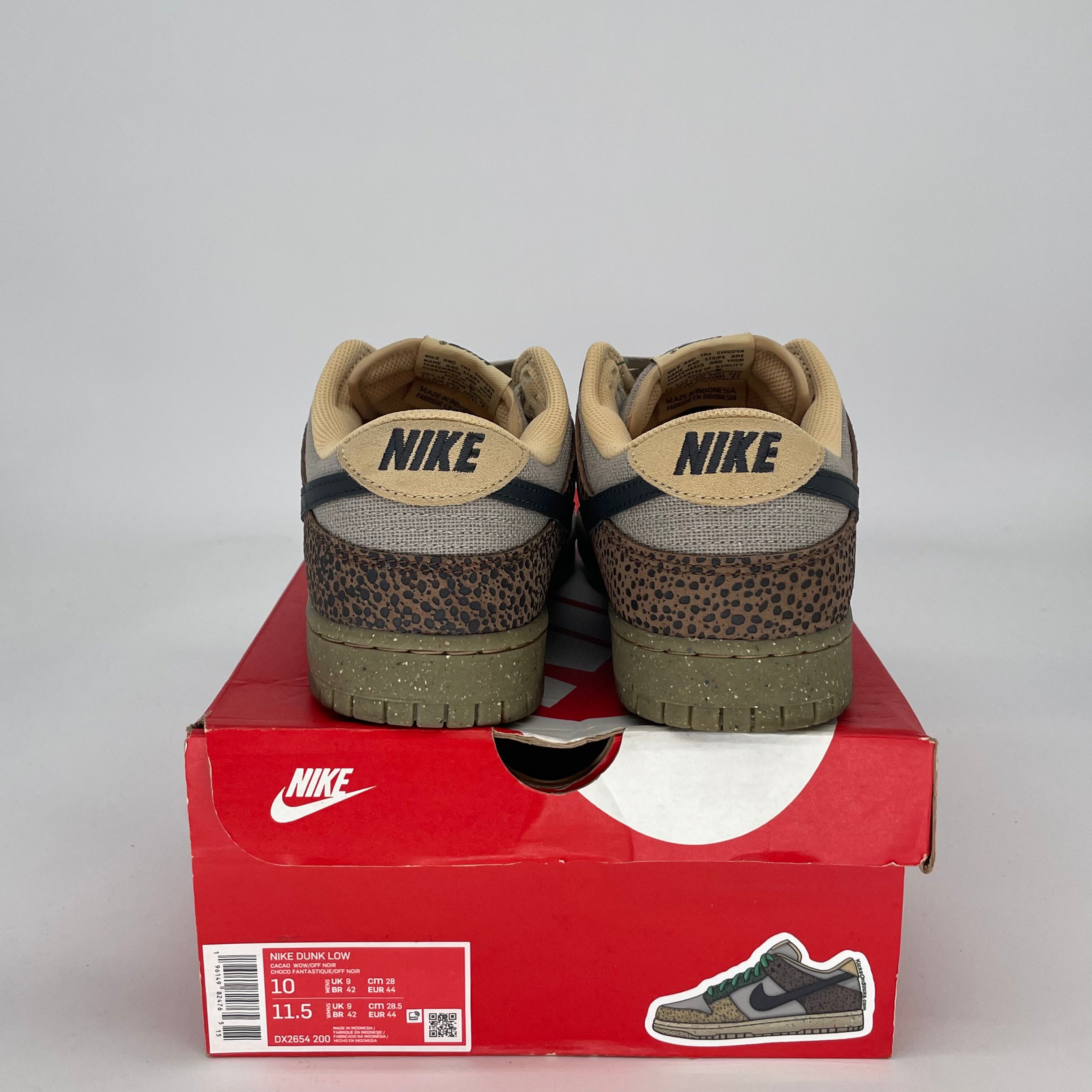 NIKE DUNK LOW SAFARI GOLDEN MOSS DX2654-200 SIZE 10/11.5W