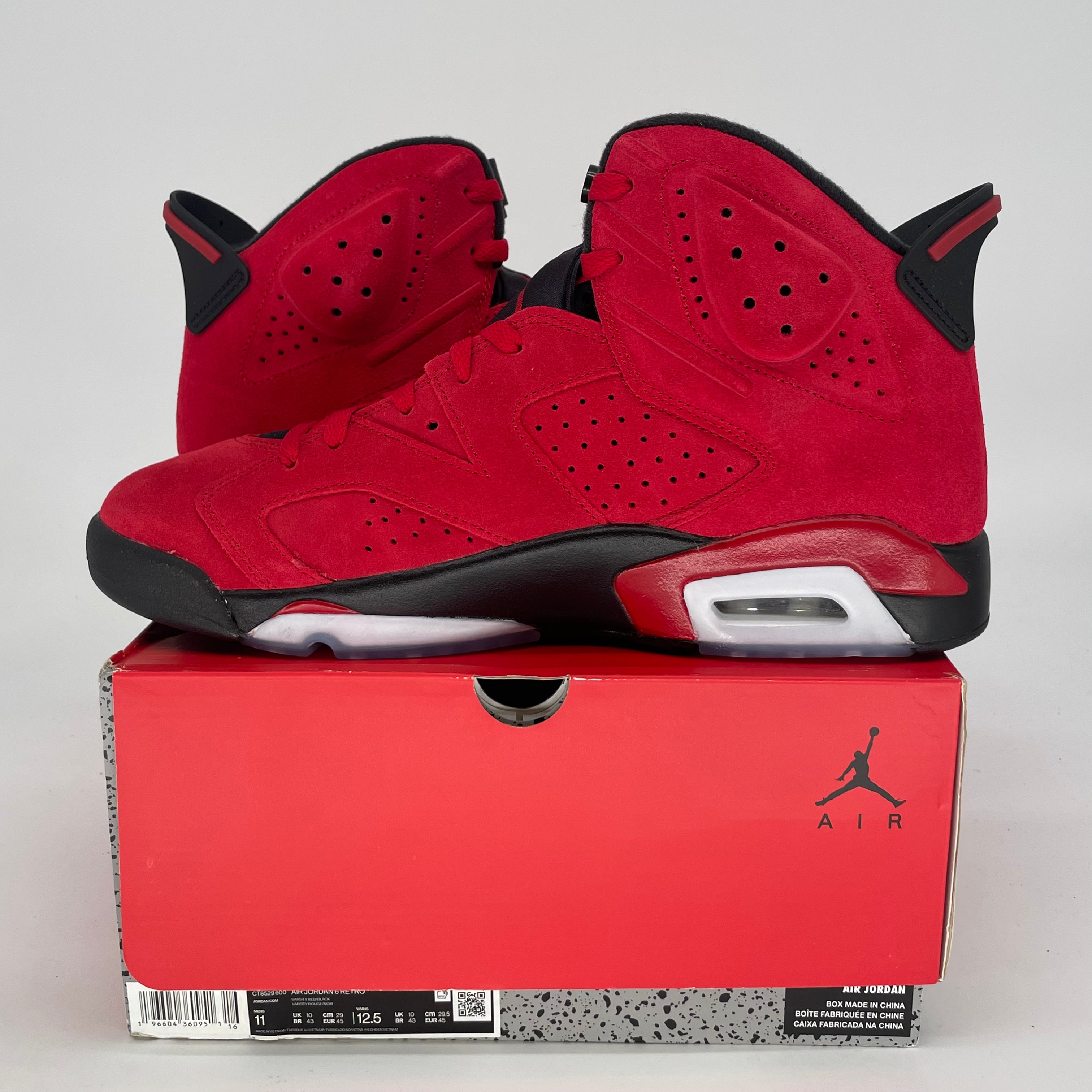 AIR JORDAN 6 TORO BRAVO CT8529-600 SIZE 11/12.5W