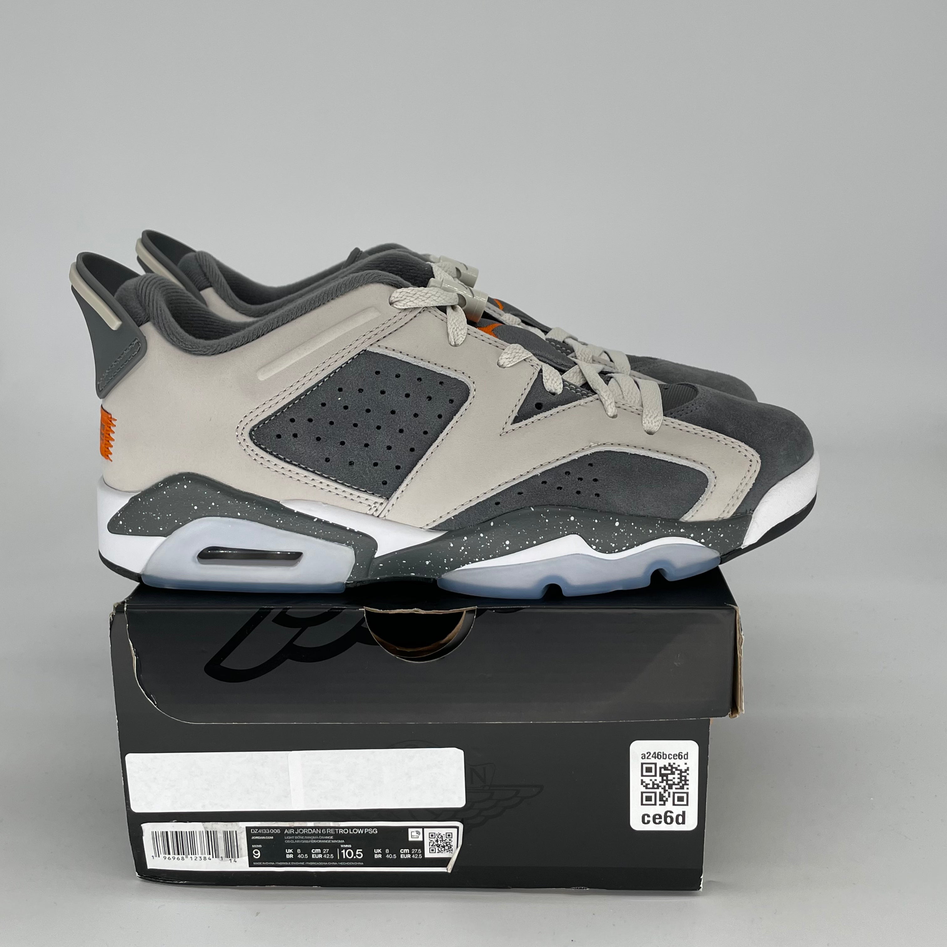 AIR JORDAN 6 LOW PSG SIZE 9/10.5W DZ4133-008