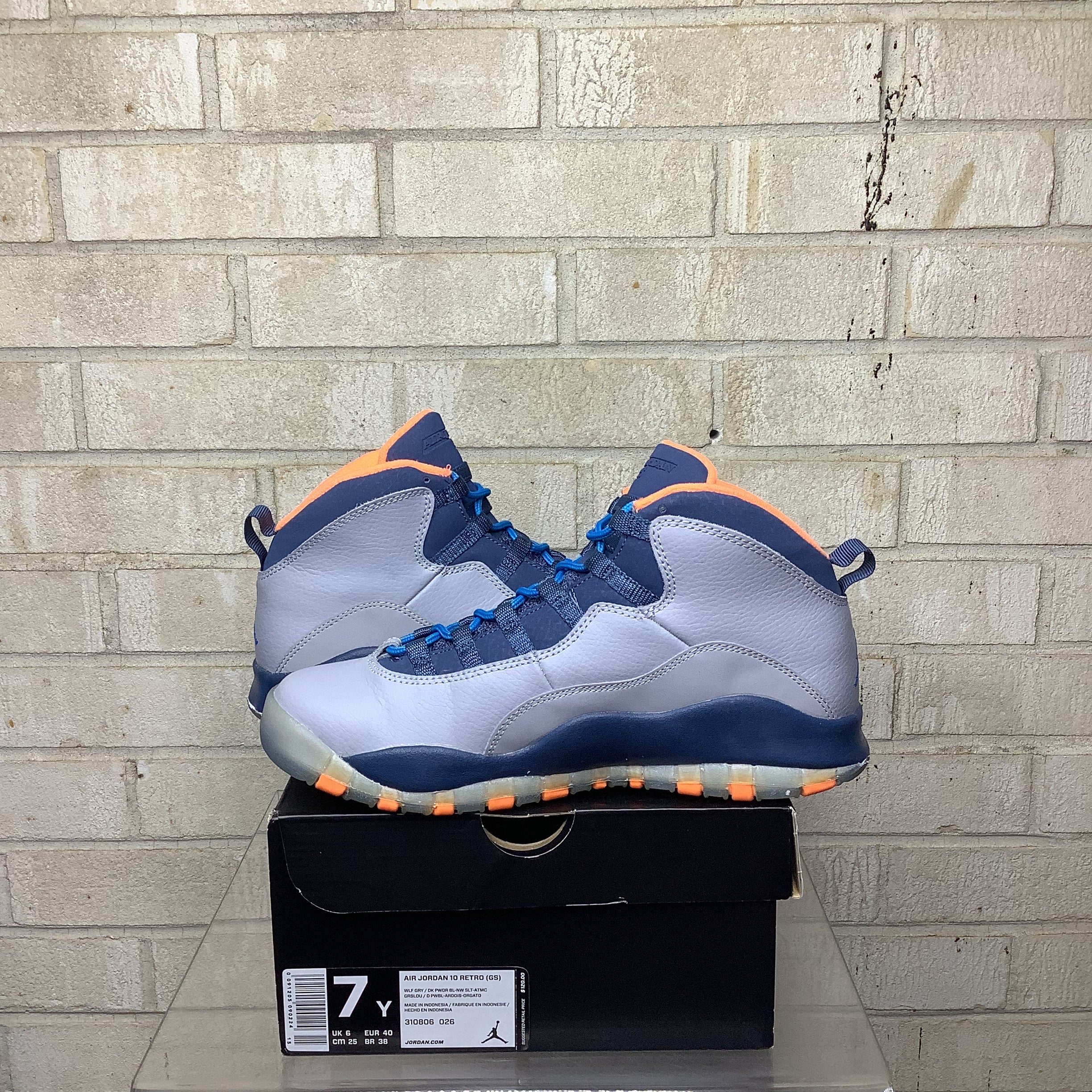 AIR JORDAN 10 BOBCATS SIZE 7Y 310806-026