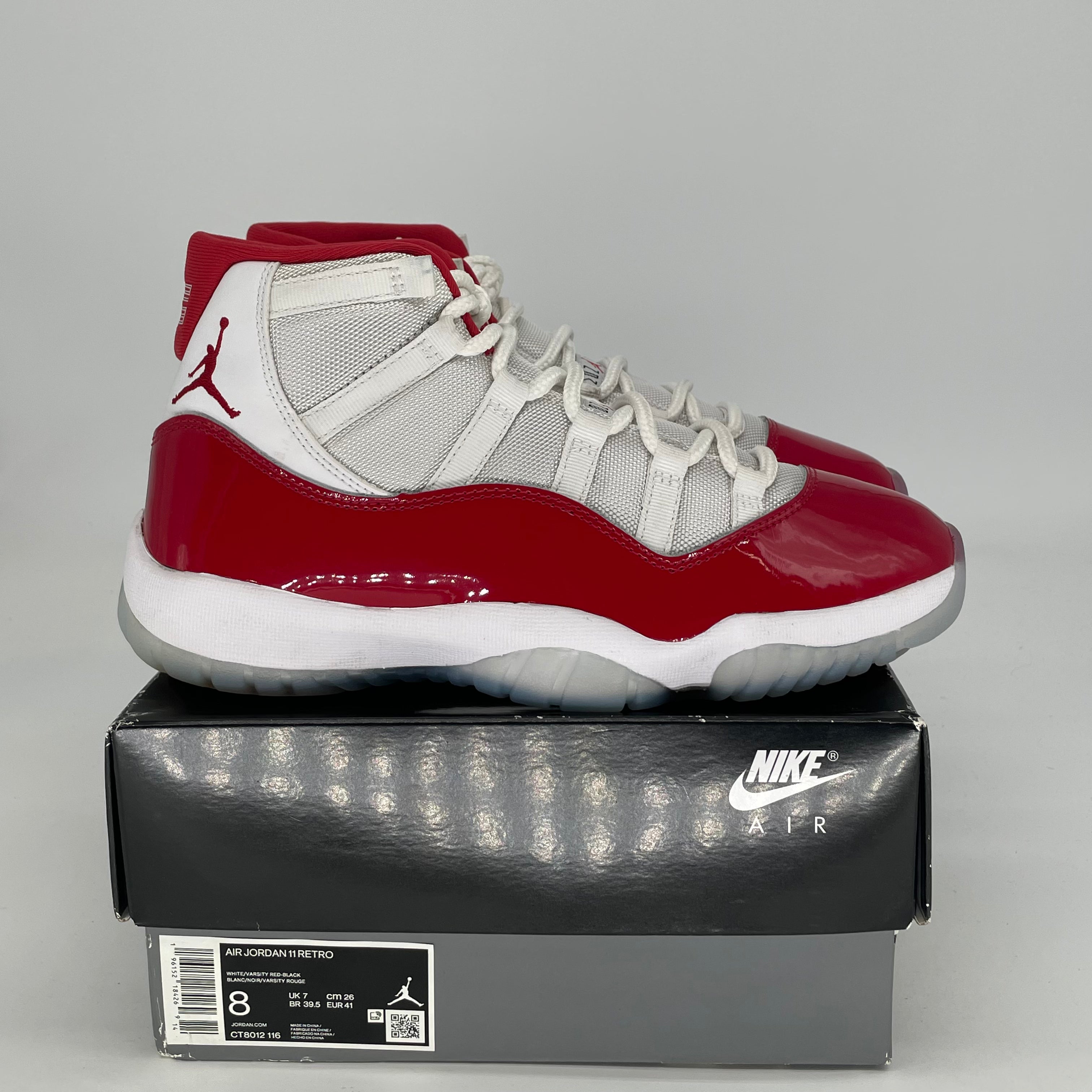 AIR JORDAN 11 CHERRY CT8012-116 SIZE 8/9.5W