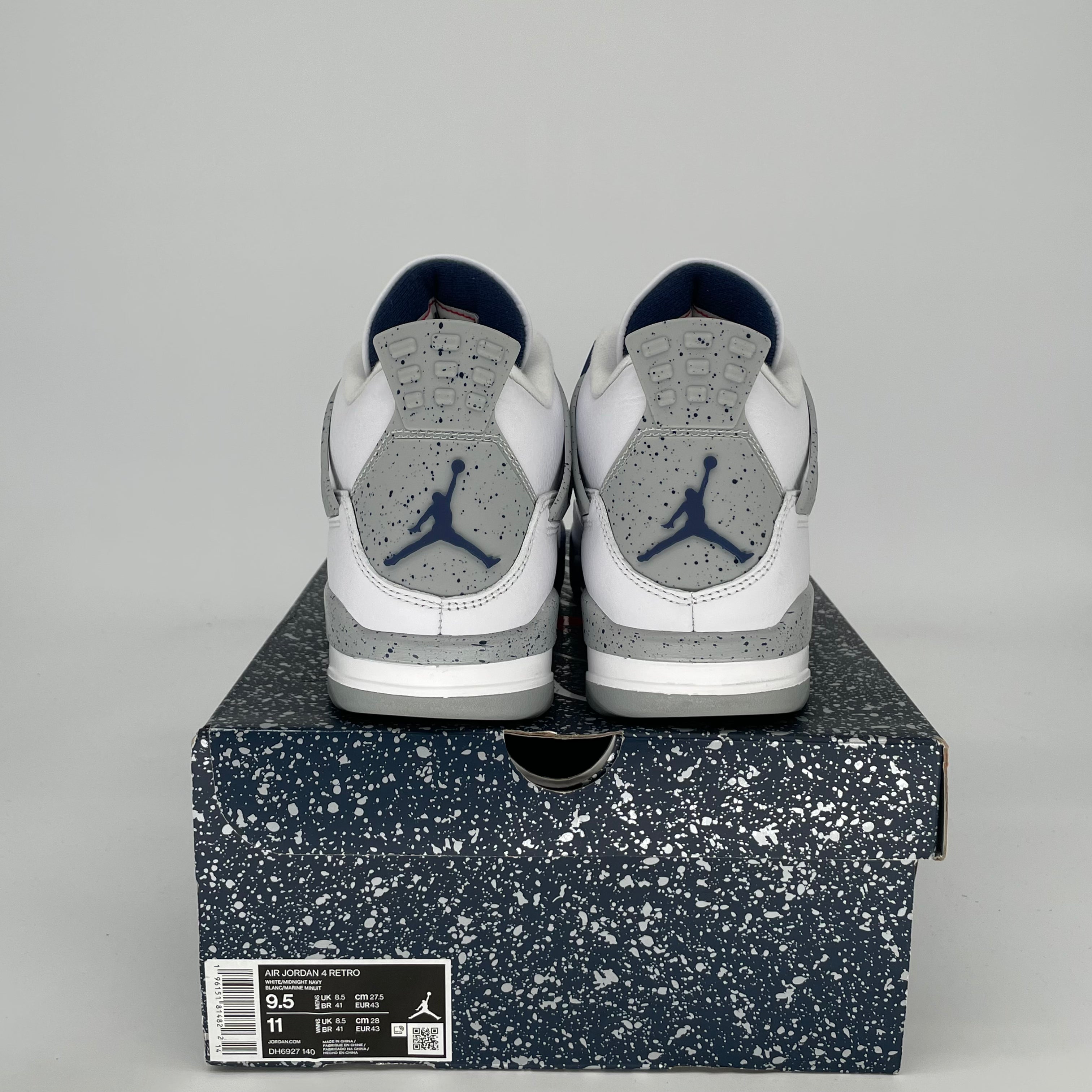 AIR JORDAN 4 MIDNIGHT NAVY DH6927-140 SIZE 9.5/11W