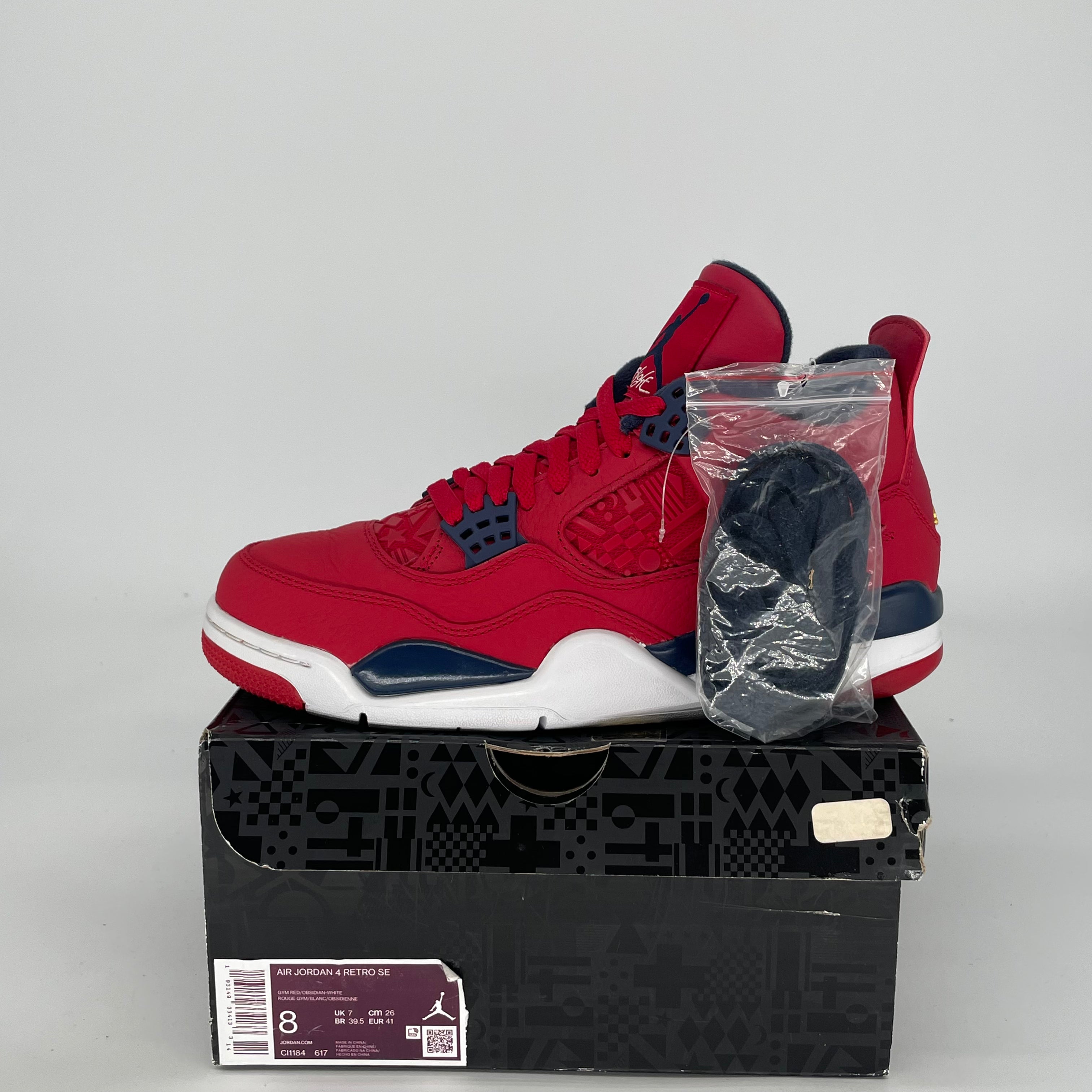 AIR JORDAN 4 FIBA CI1184-617 SIZE 8/9.5W