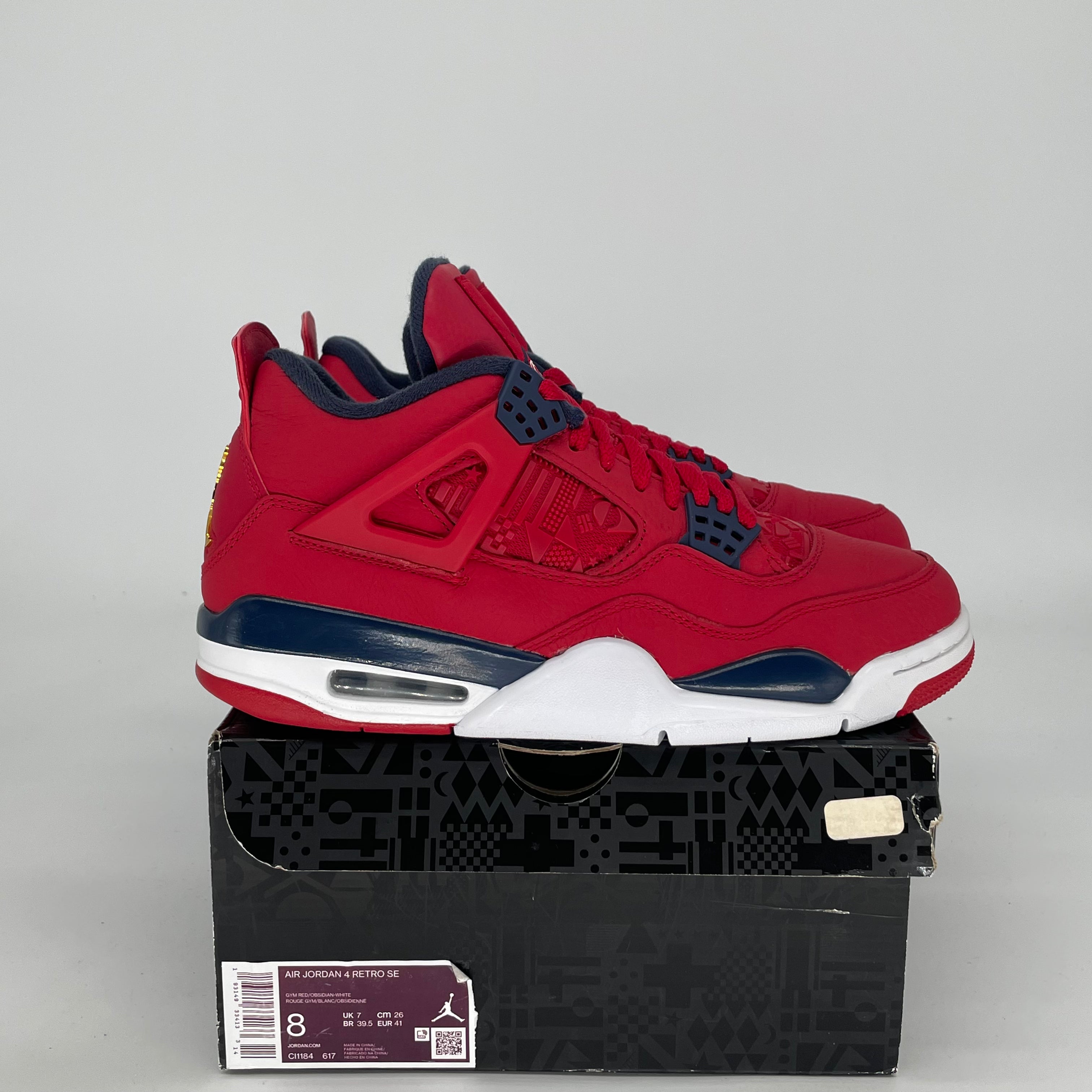 AIR JORDAN 4 FIBA CI1184-617 SIZE 8/9.5W