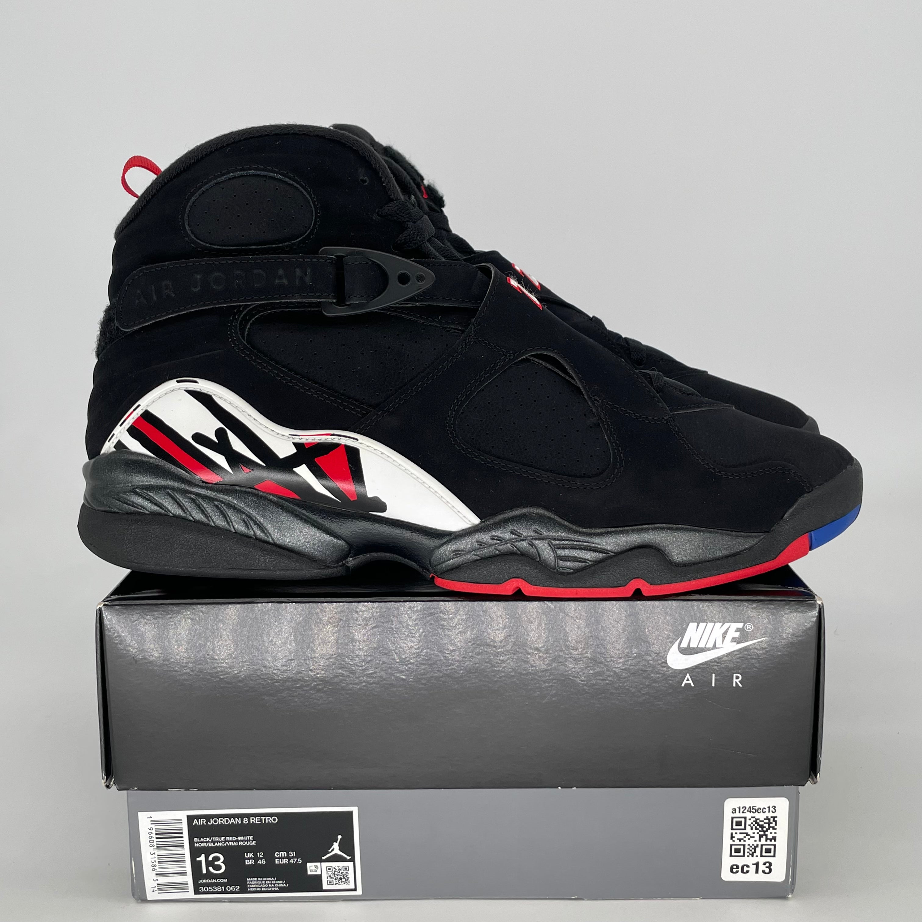 AIR JORDAN 8 PLAYOFFS 305381-062 SIZE 13/14.5W
