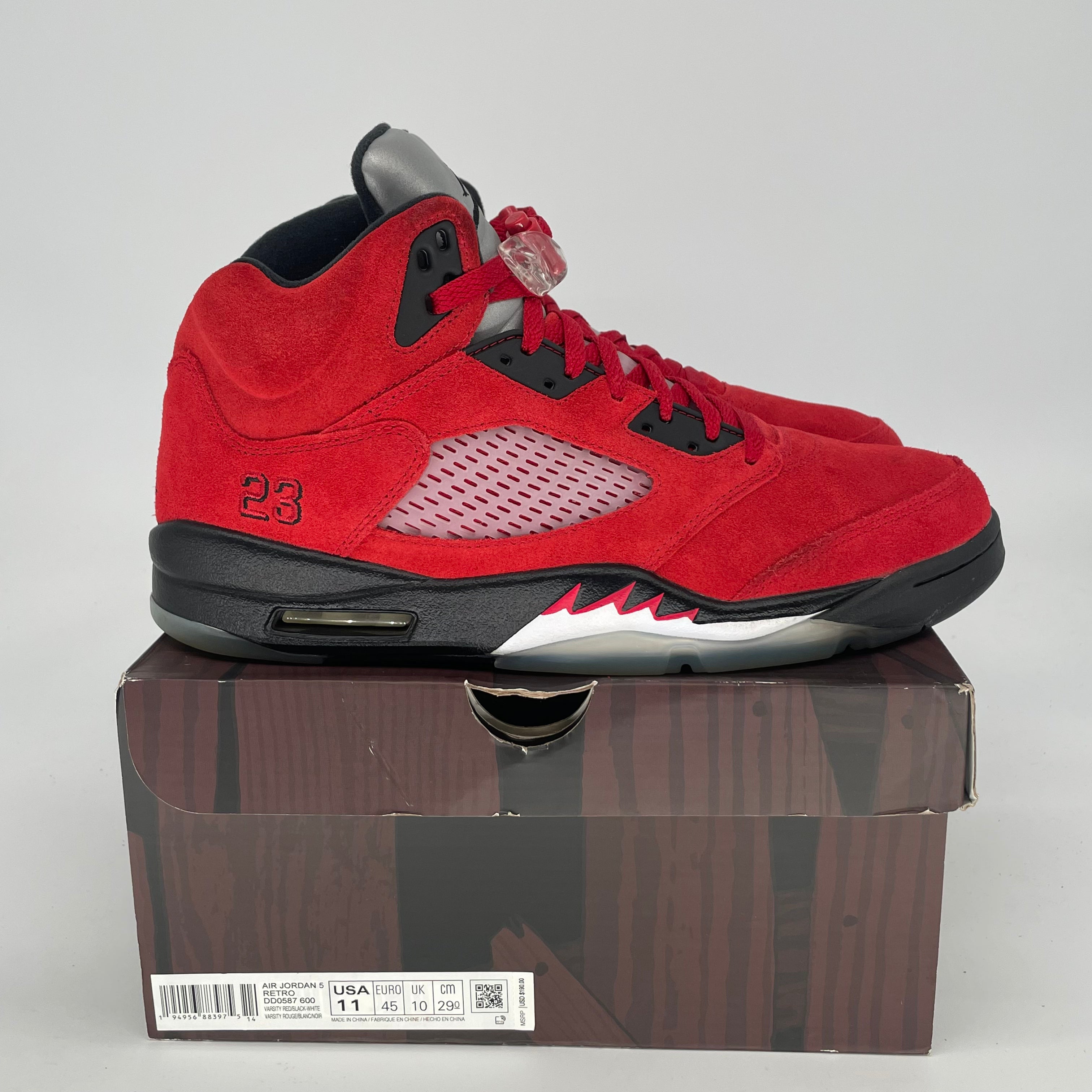 AIR JORDAN 5 RAGING BULL DD0587-600 SIZE 11/12.5W