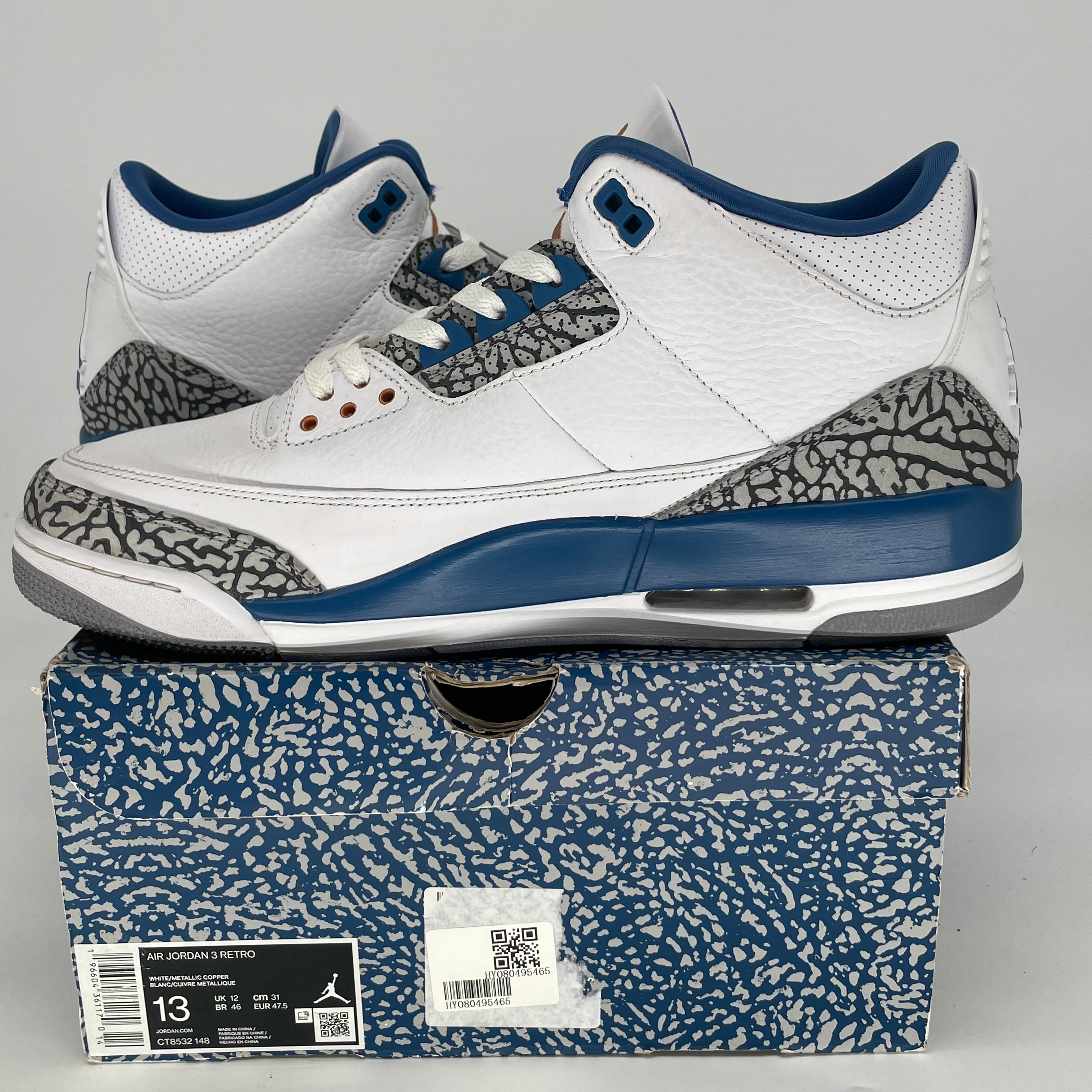 AIR JORDAN 3 WIZARDS SIZE 13/14.5W CT8532-148