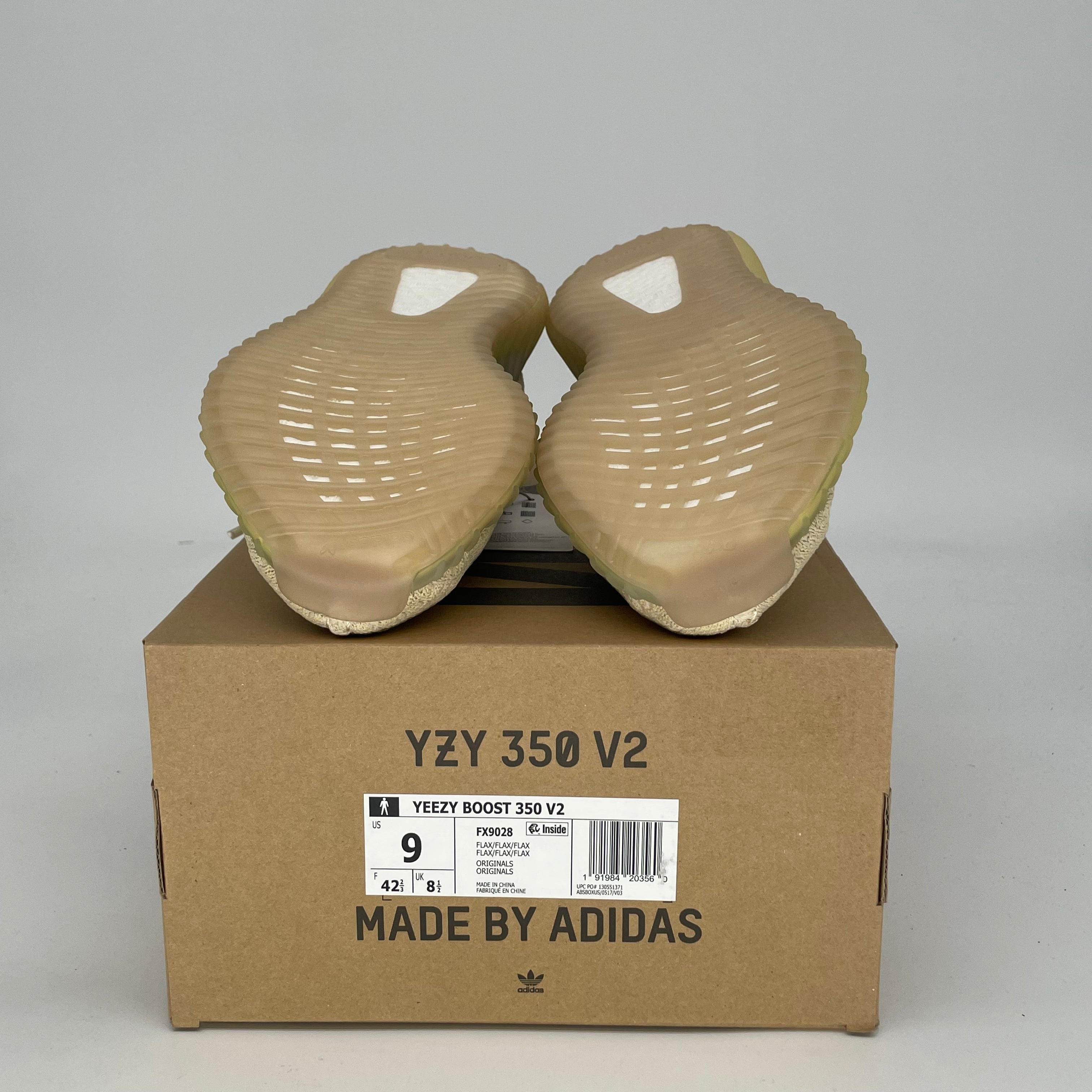 ADIDAS YEEZY 350 V2 FLAX FX9028 SIZE 9/10.5W