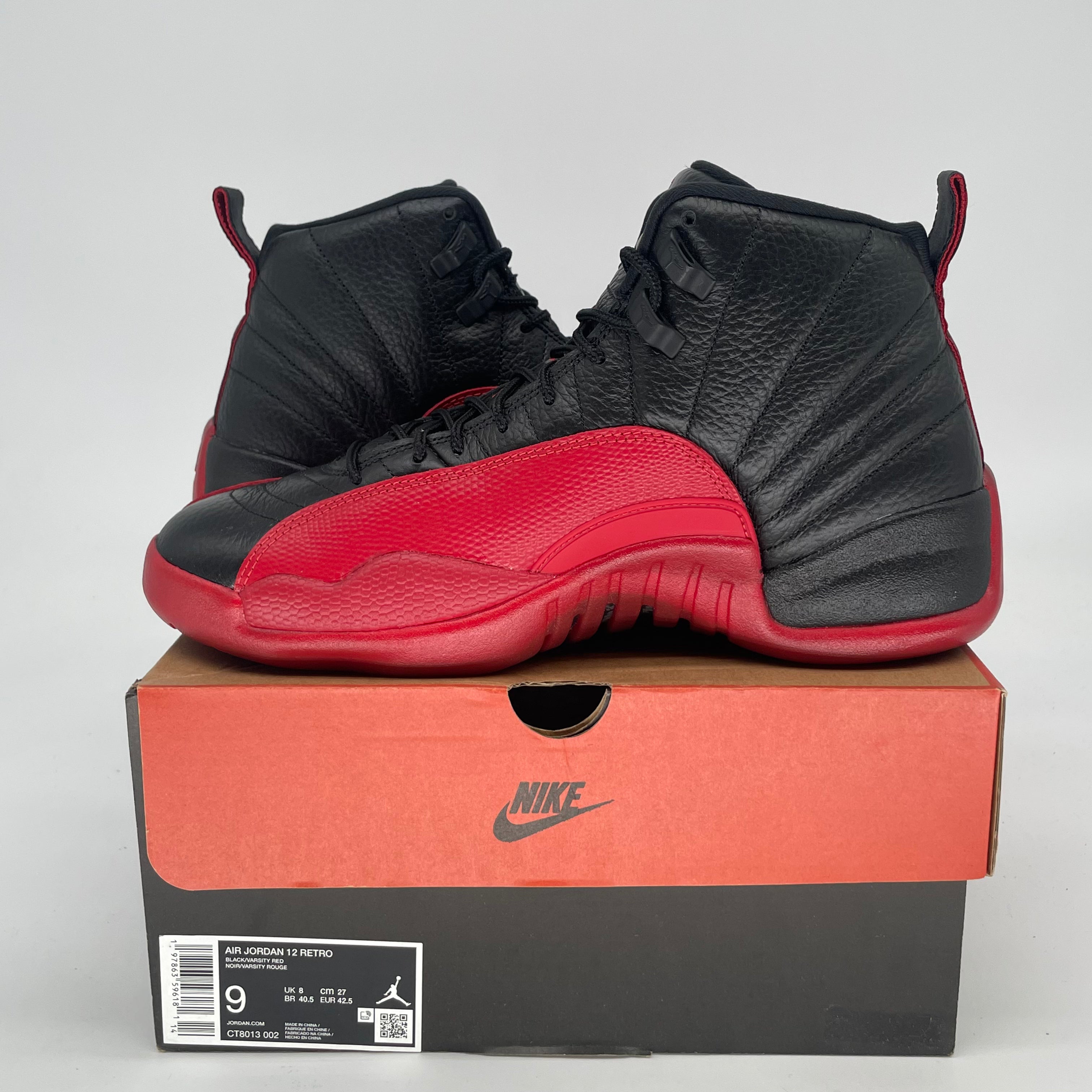 AIR JORDAN 12 FLU GAME CT8013-002 SIZE 9/10.5W