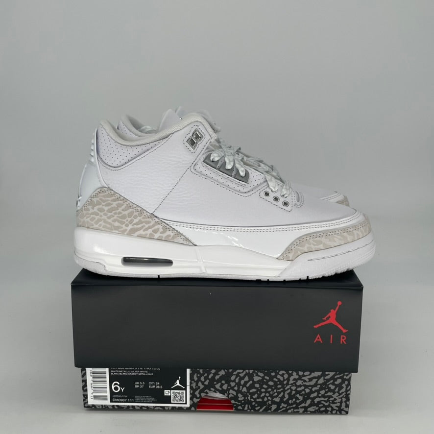AIR JORDAN 3 PURE MONEY DM0967-111 SIZE 6/7.5W