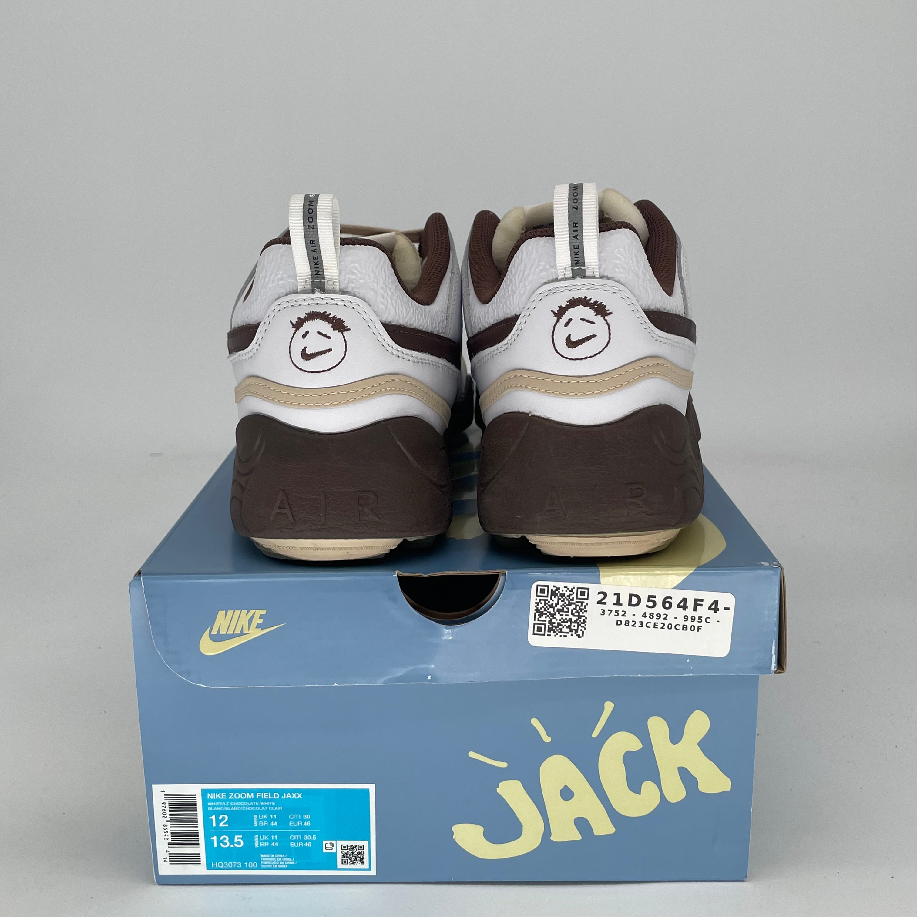 TRAVIS SCOTT NIKE ZOOM FIELD JAXX LIGHT CHOCOLATE HF3073-100 SIZE 12/13.5W