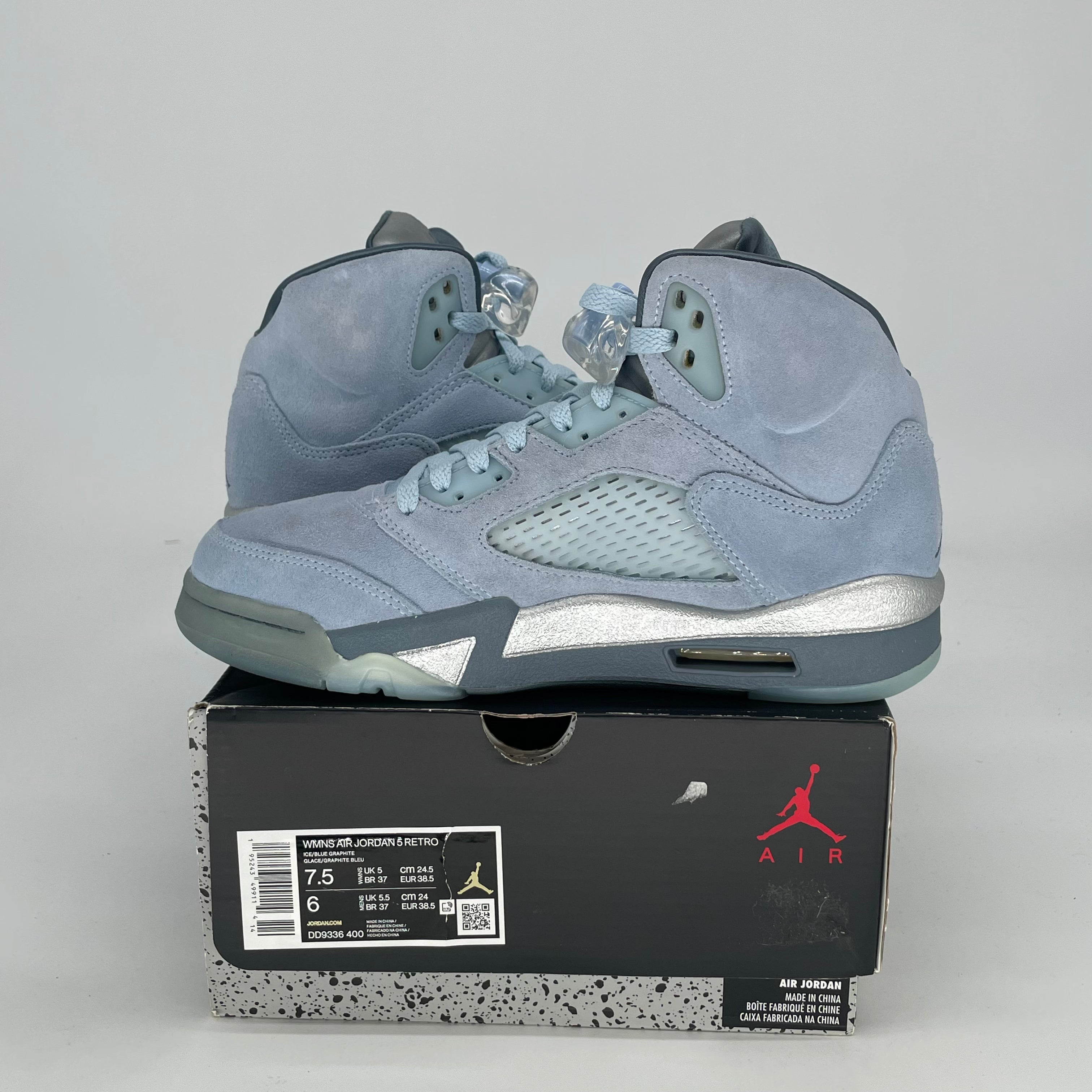 AIR JORDAN 5 BLUEBIRD W DD9336-400 SIZE 6/7.5W