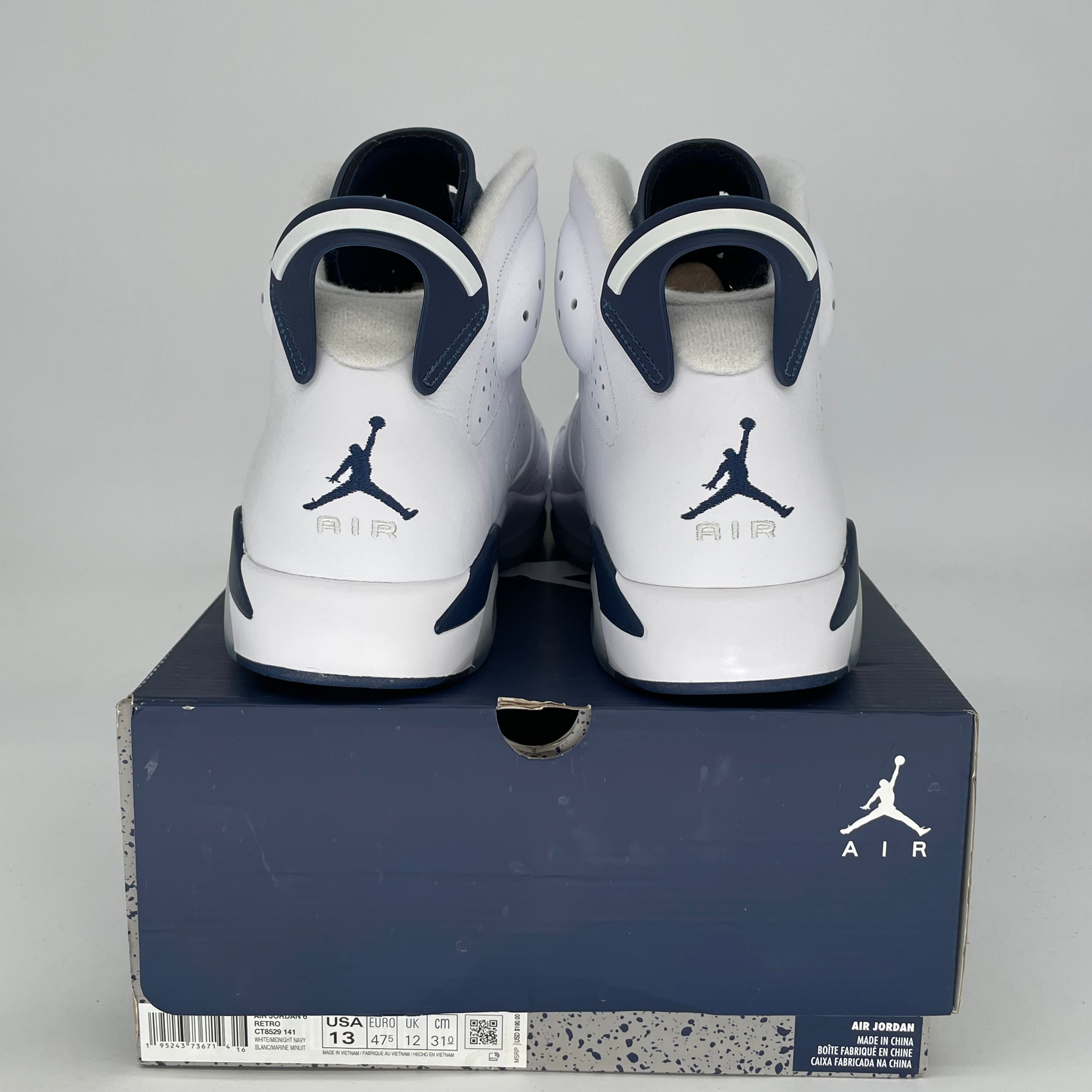 AIR JORDAN 6 MIDNIGHT NAVY SIZE 13 CT8529-141
