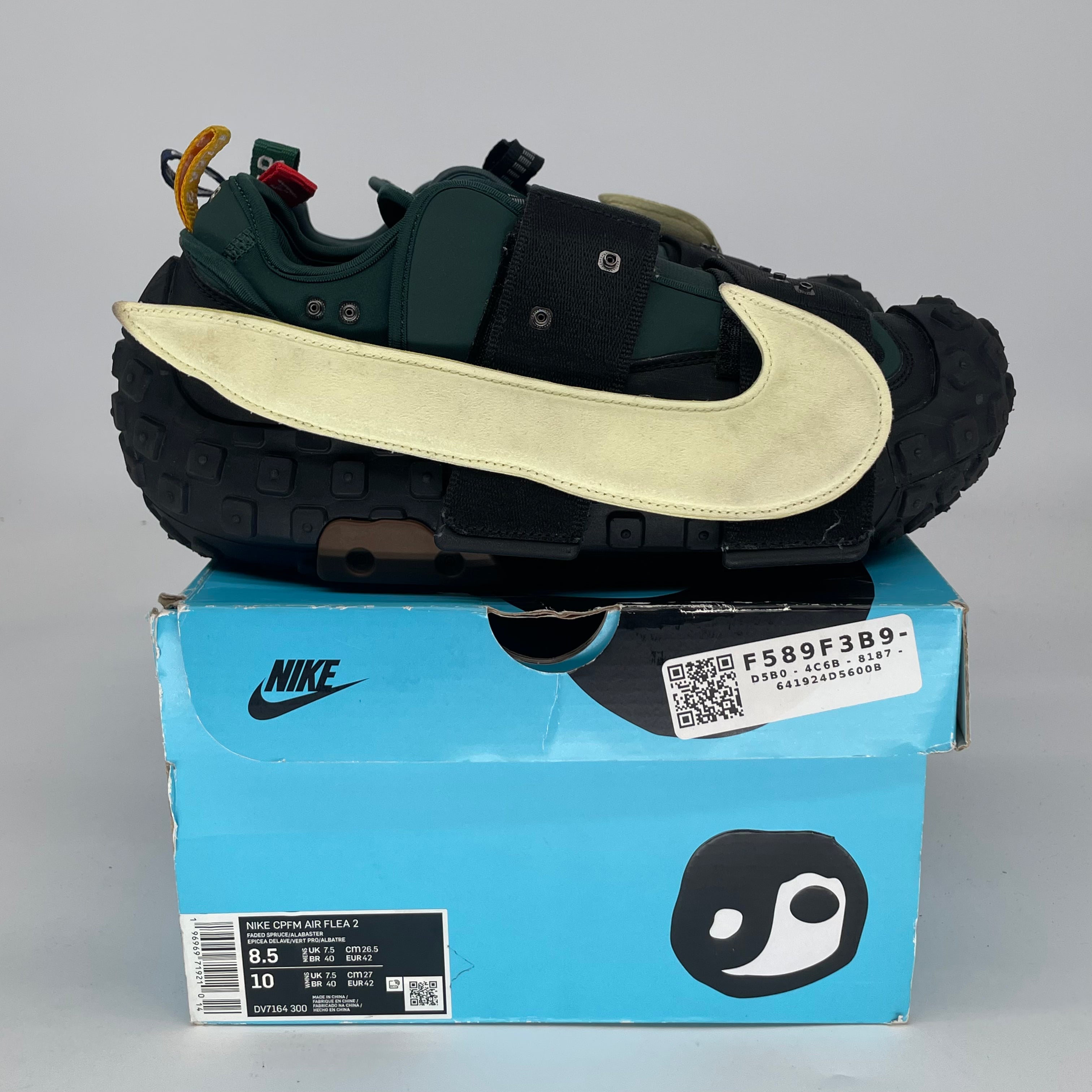 NIKE CPFM AIR FLEA 2 FADED SPRUCE SIZE 8.5/10W DV7164-300