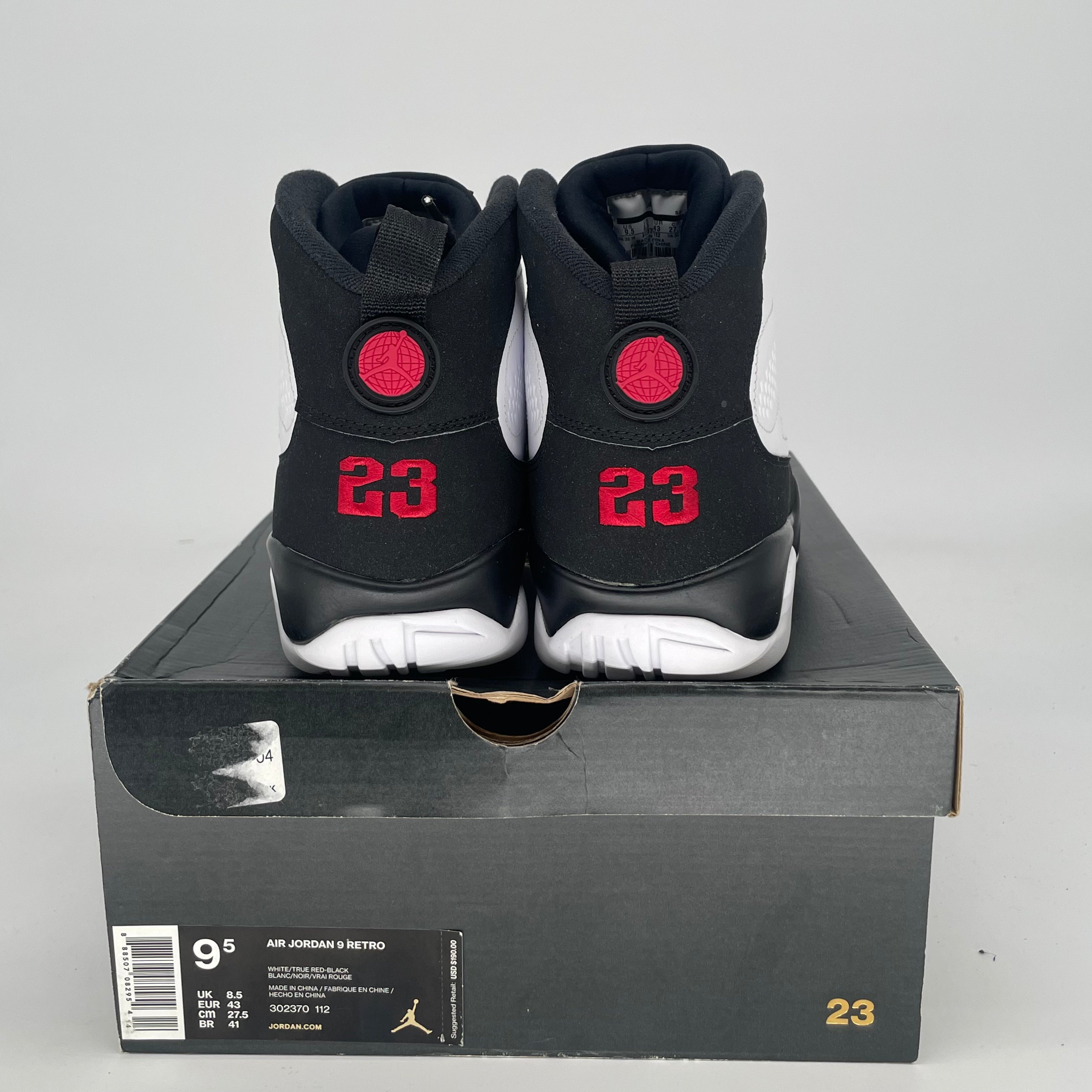 AIR JORDAN 9 OG 302370-112 SIZE 9.5/11W