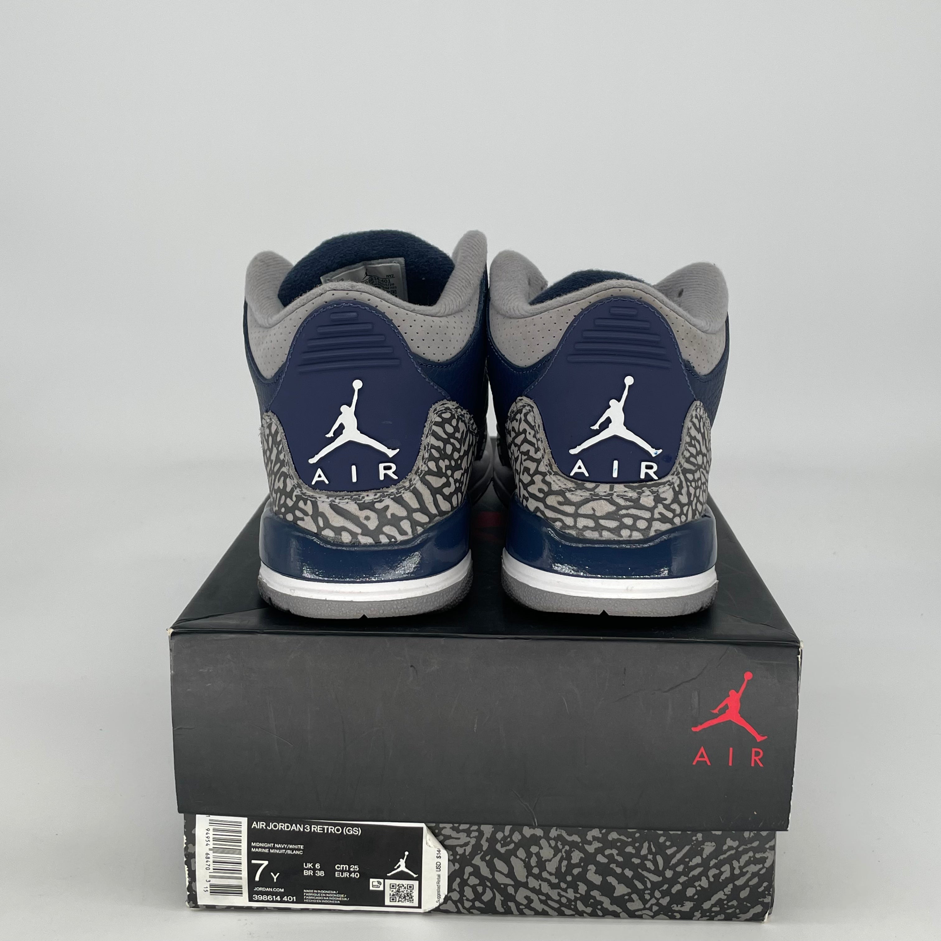 AIR JORDAN 3 GEORGETOWN 398614-401 SIZE 7/8.5W