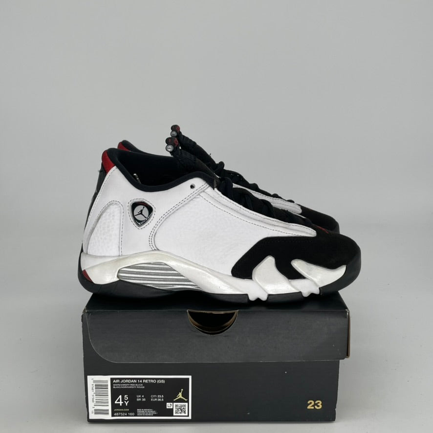 AIR JORDAN 14 BLACK TOE SIZE 4.5/6W 487524-160