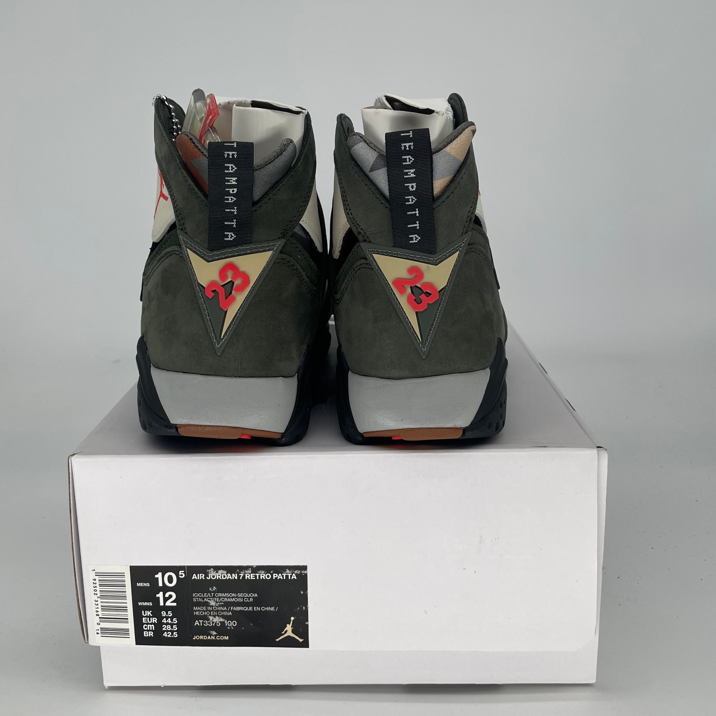 AIR JORDAN 7 PATTA ICICLE AT3375-100 SIZE 10.5/12W