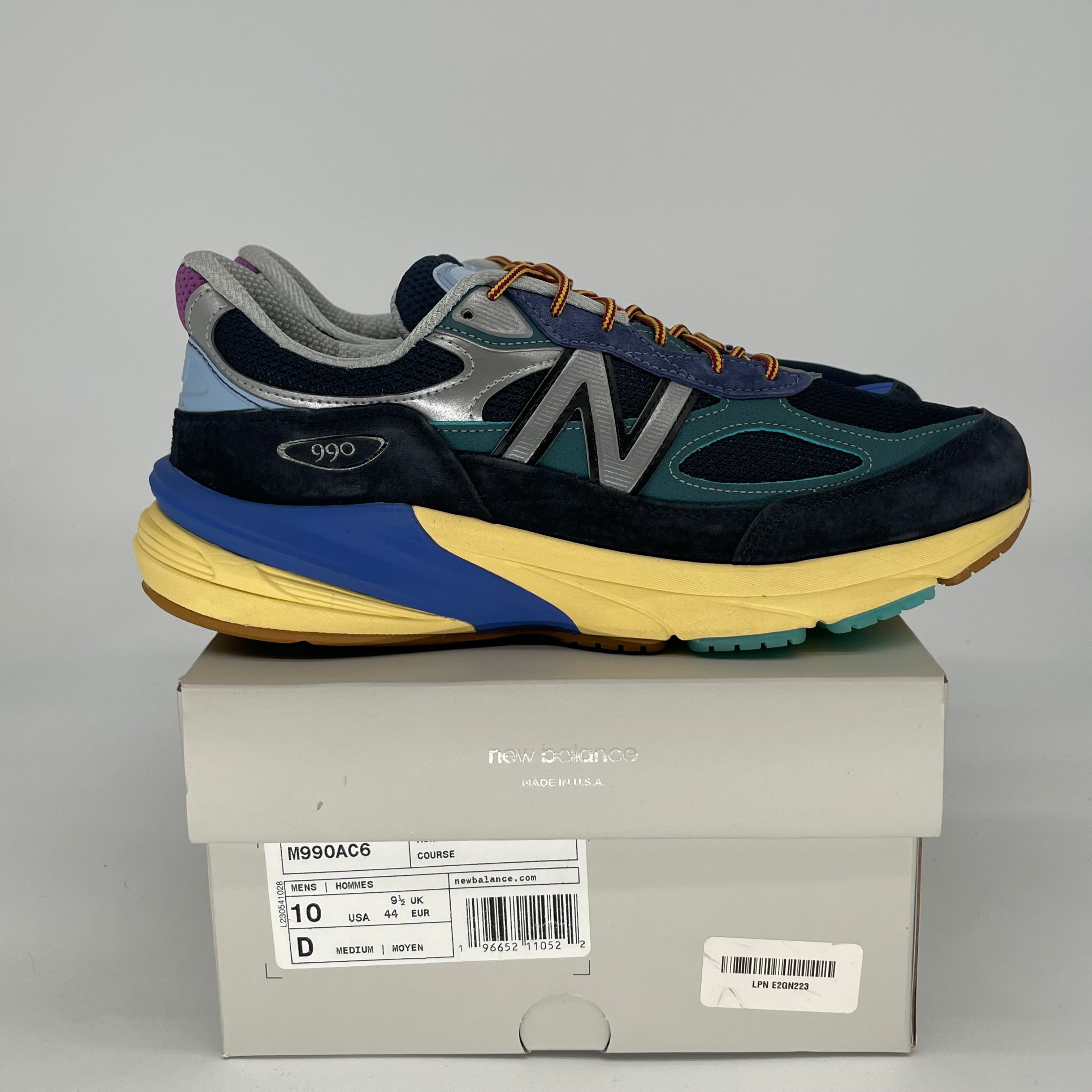 NEW BALANCE 990V6 MIUSA ACTION BRONSON LAPIS LAZULI M990AC6 SIZE 10/11.5W