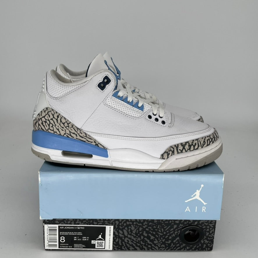 AIR JORDAN 3 UNC SIZE 8 CT8532-104