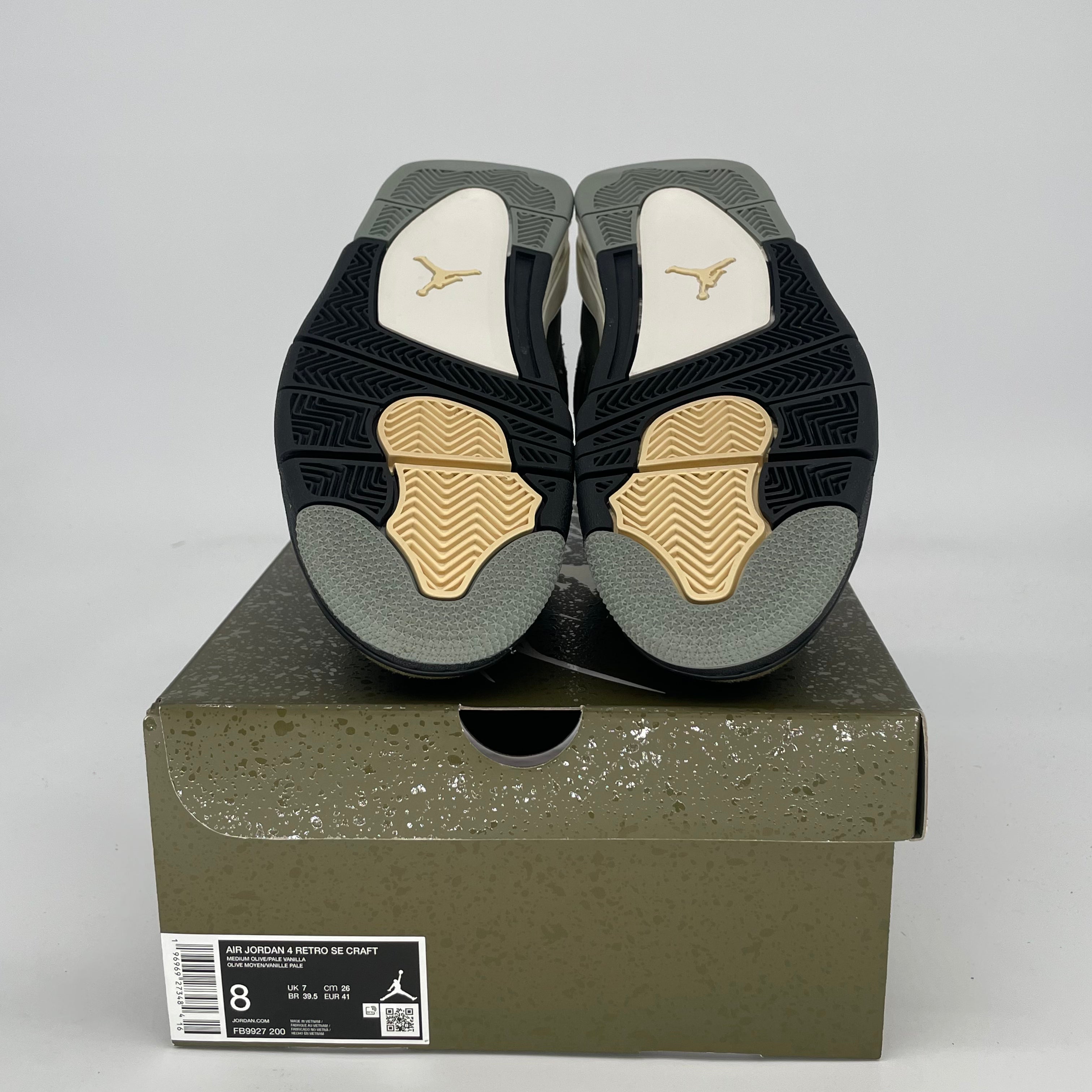 AIR JORDAN 4 CRAFT MEDIUM OLIVE FB9927-200 SIZE 8/9.5W