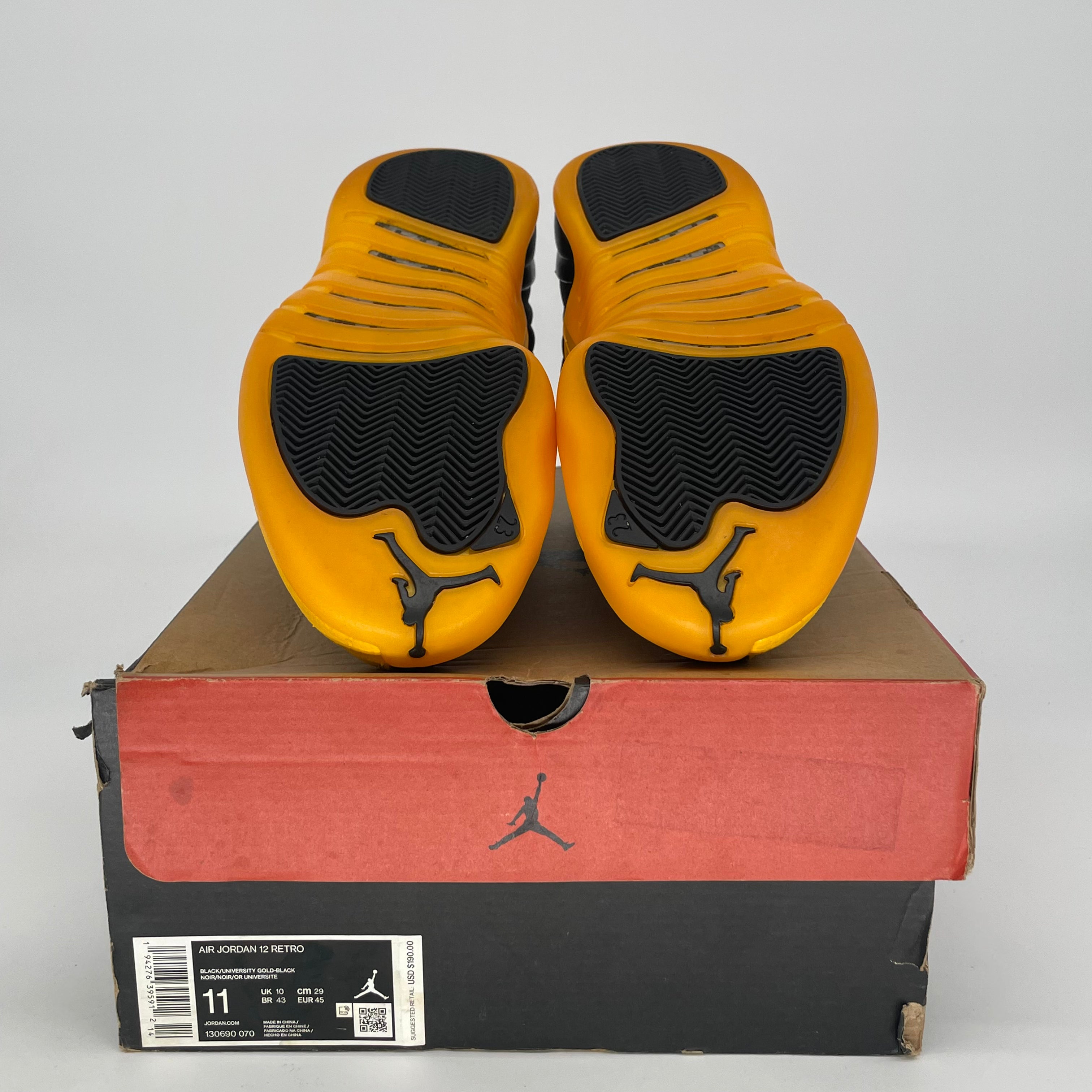 AIR JORDAN 12 UNIVERSITY GOLD 130690-070 SIZE 11/12.5W