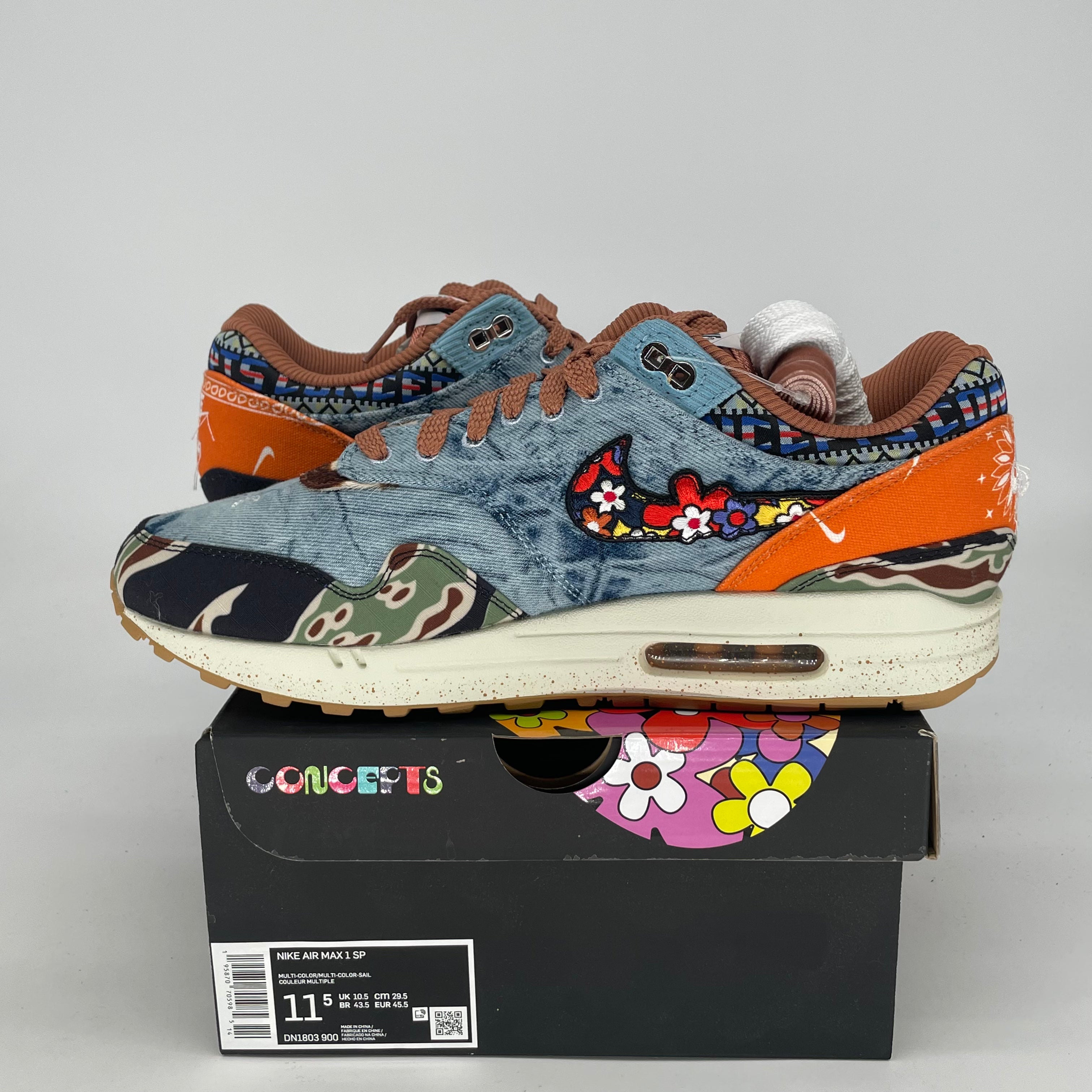 NIKE AIR MAX 1 CONCEPTS HEAVY DN1803-900 SIZE 11.5/13W