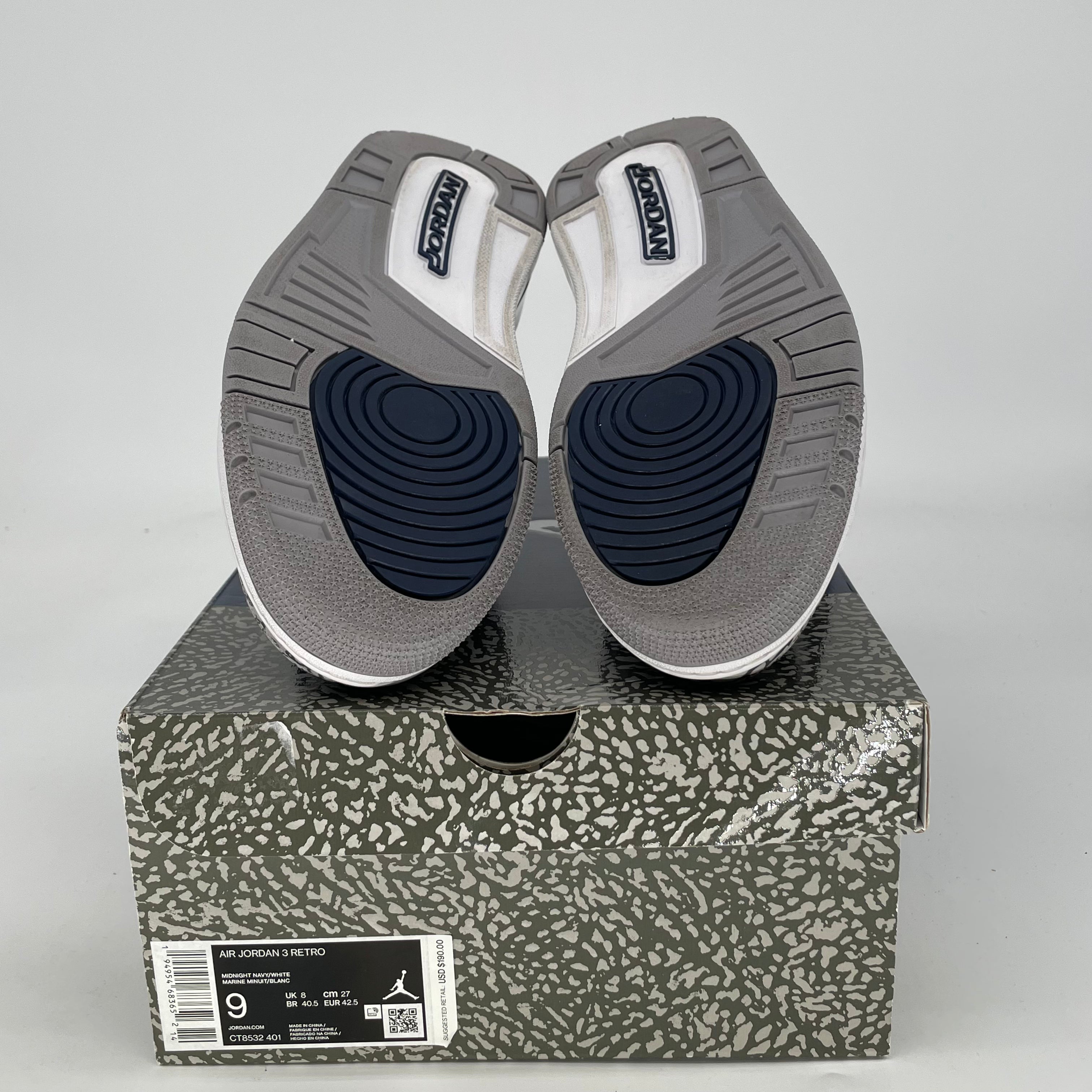 AIR JORDAN 3 GEORGETOWN SIZE 9/10.5W CT8532-401