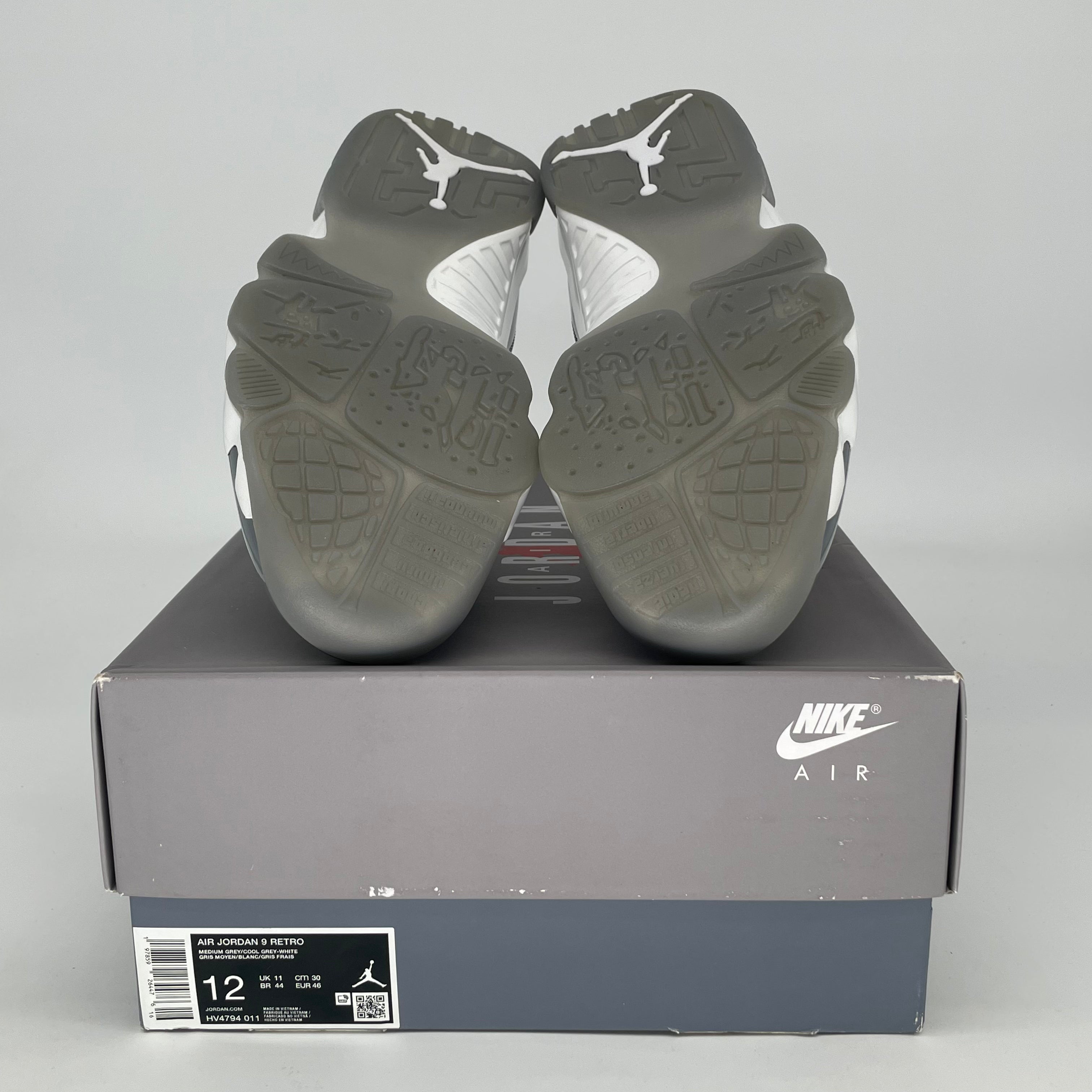 AIR JORDAN 9 COOL GREY HV4794-011 SIZE 12/13.5W