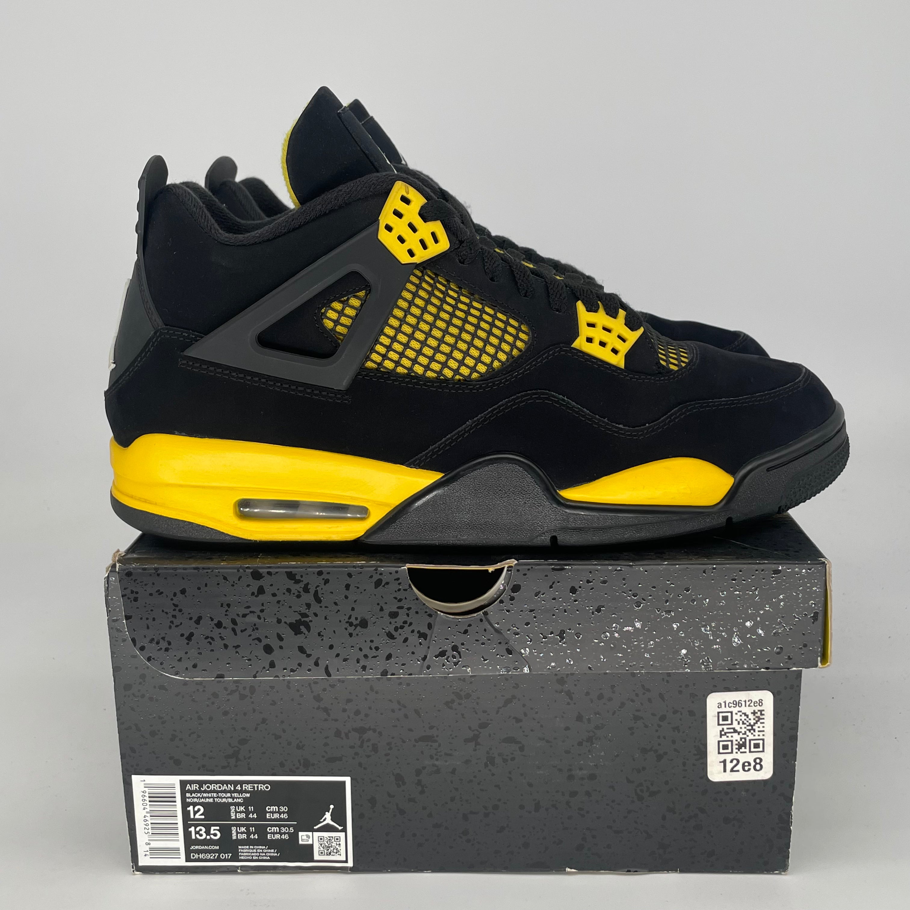 AIR JORDAN 4 THUNDER DH6927-017 SIZE 12/13.5W
