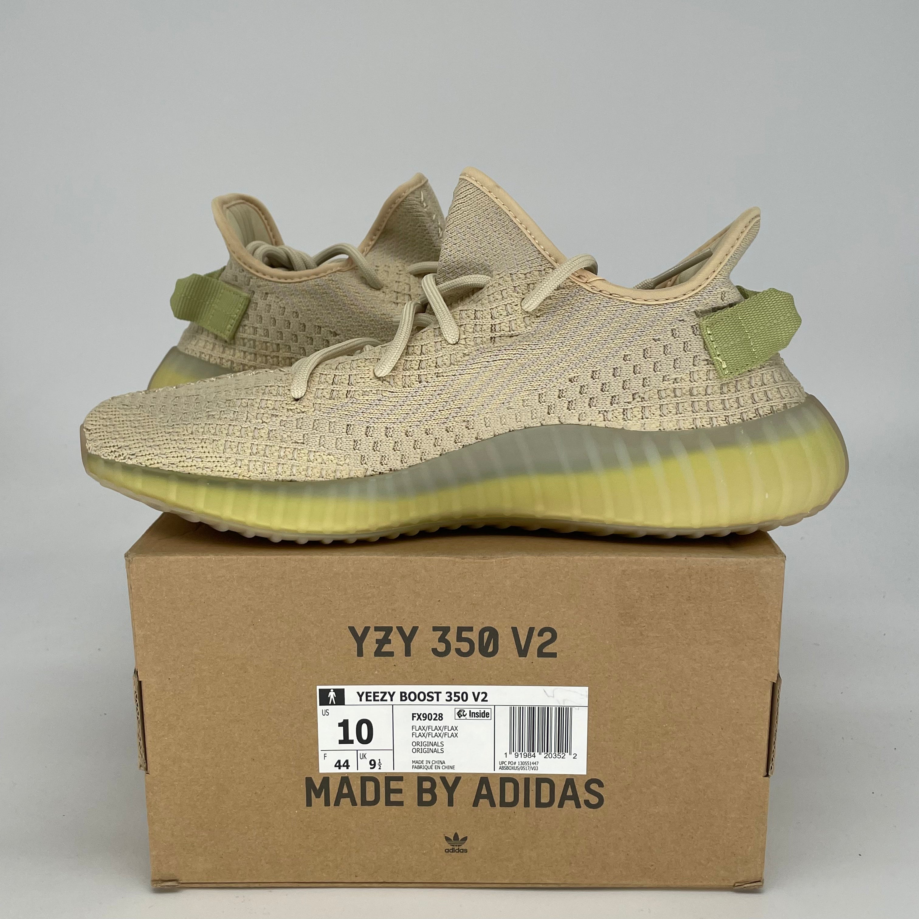 ADIDAS YEEZY 350 V2 FLAX FX9028 SIZE 10/11.5W