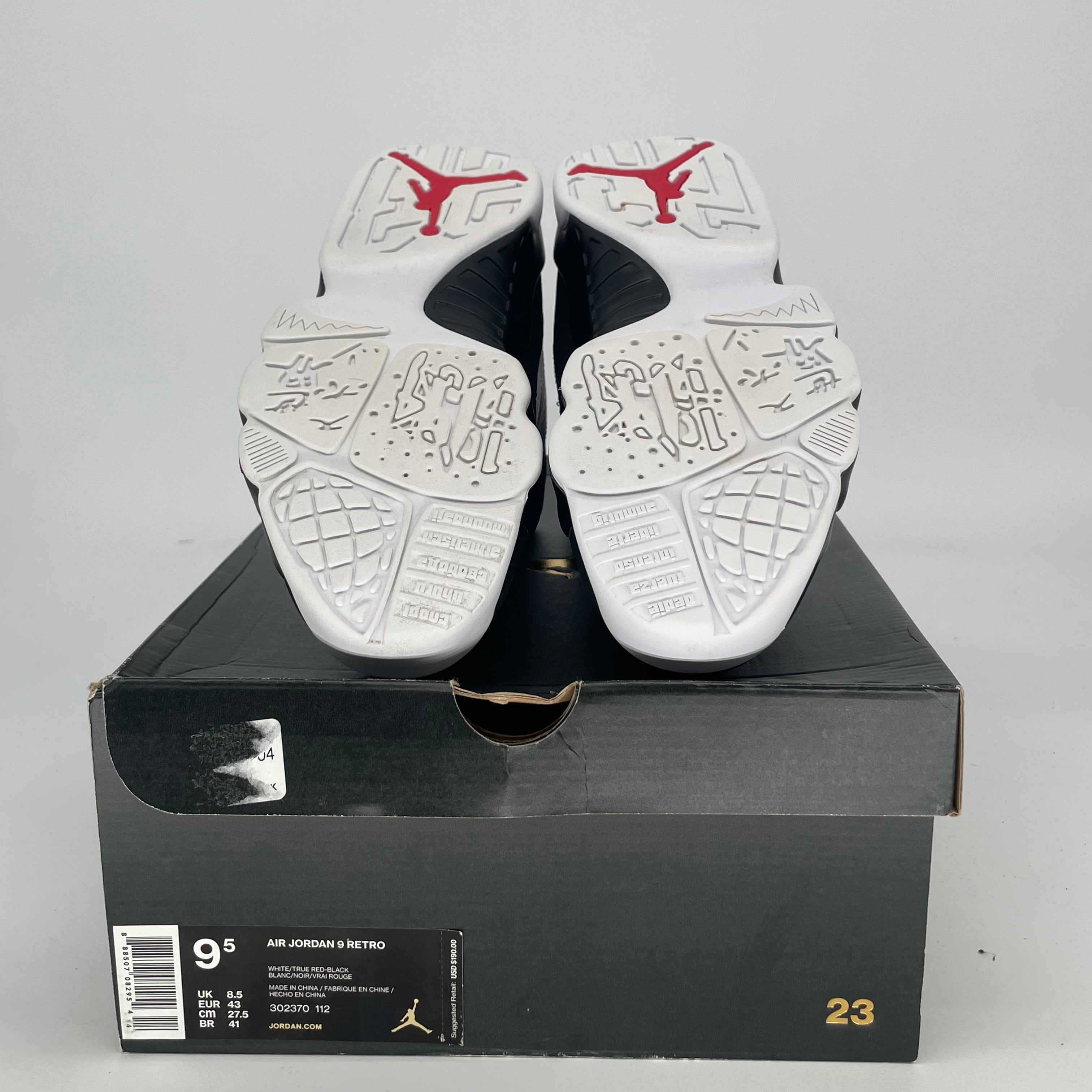 AIR JORDAN 9 OG 302370-112 SIZE 9.5/11W