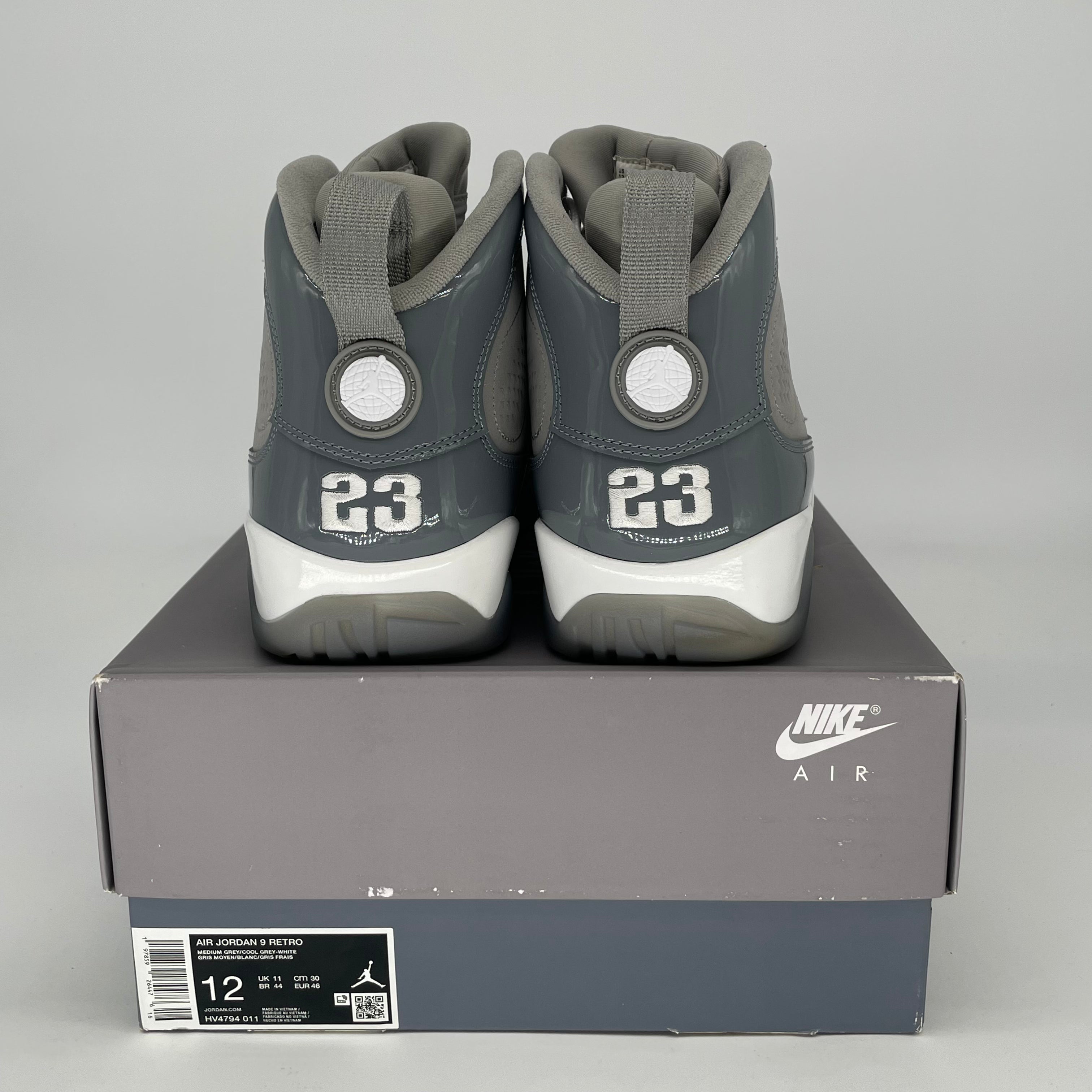 AIR JORDAN 9 COOL GREY HV4794-011 SIZE 12/13.5W