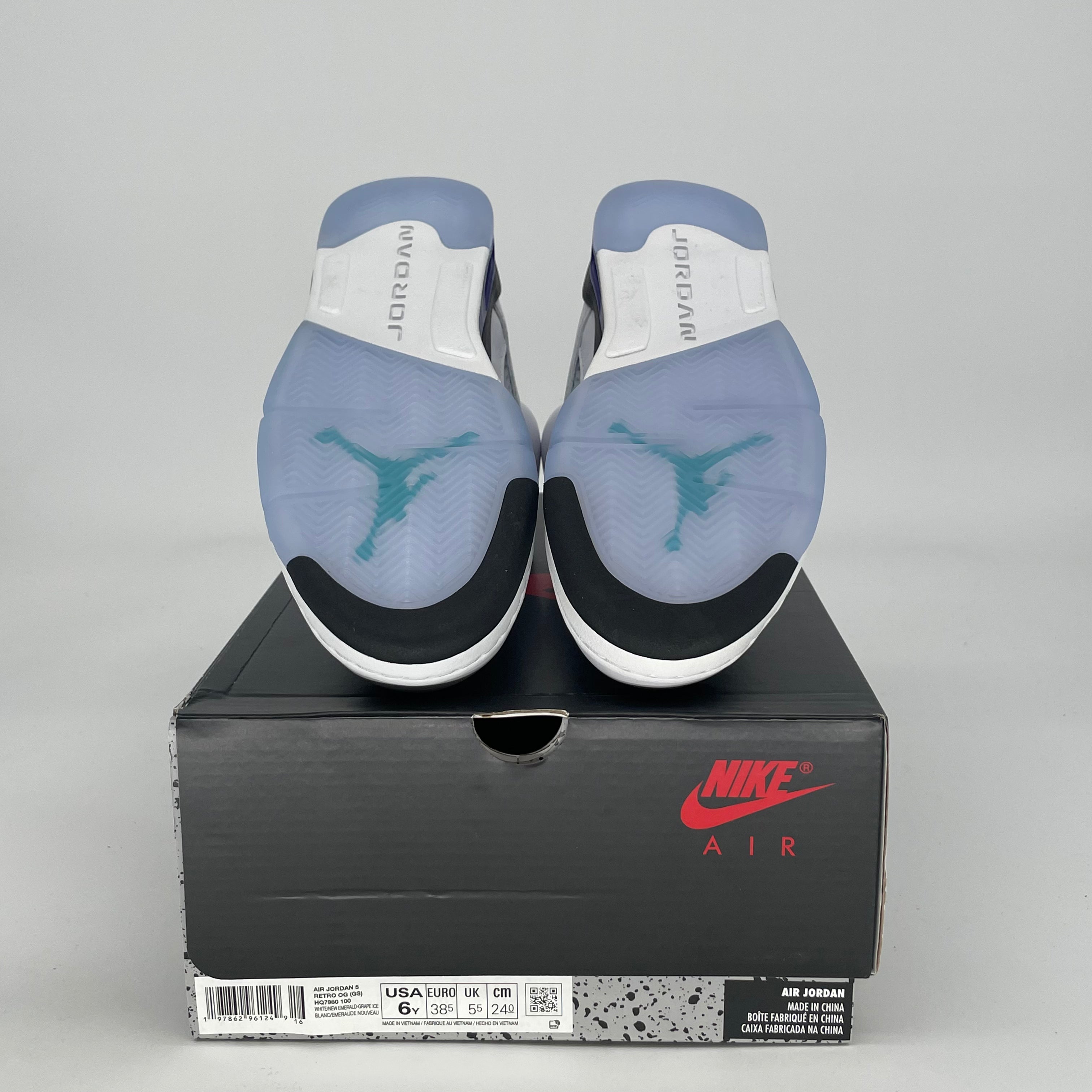 AIR JORDAN 5 GRAPE HQ7980-100 SIZE 6/7.5W