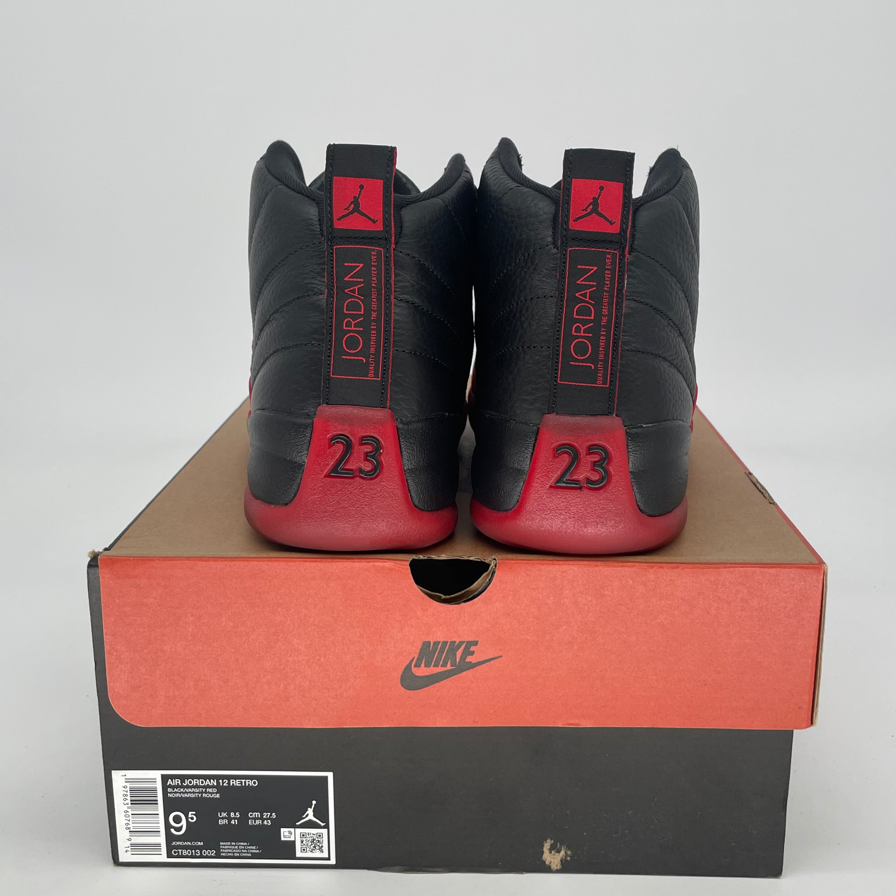 AIR JORDAN 12 FLU GAME CT8013-002 SIZE 9.5/11W