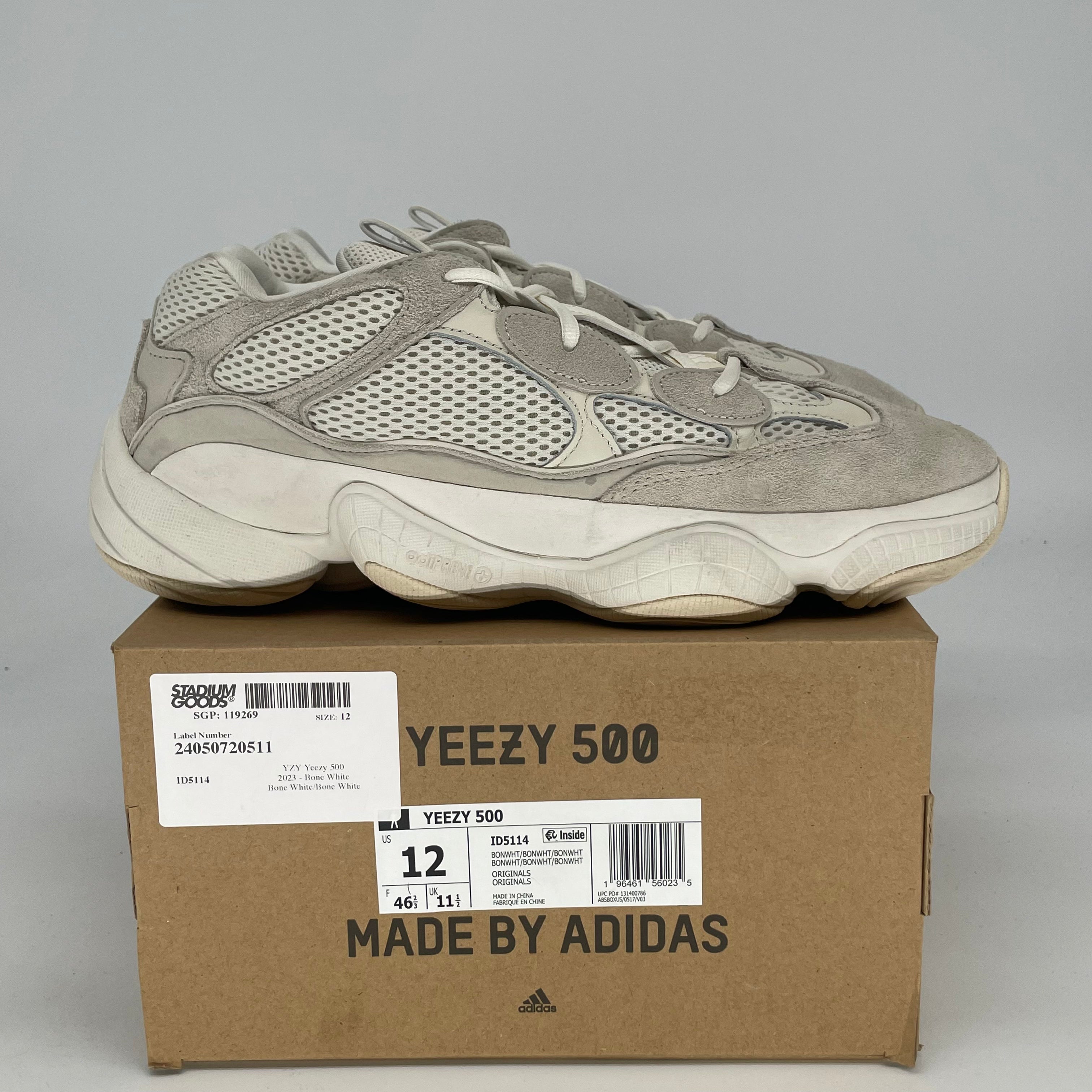 ADIDAS YEEZY 500 BONE WHITE ID5114 SIZE 12/13.5W