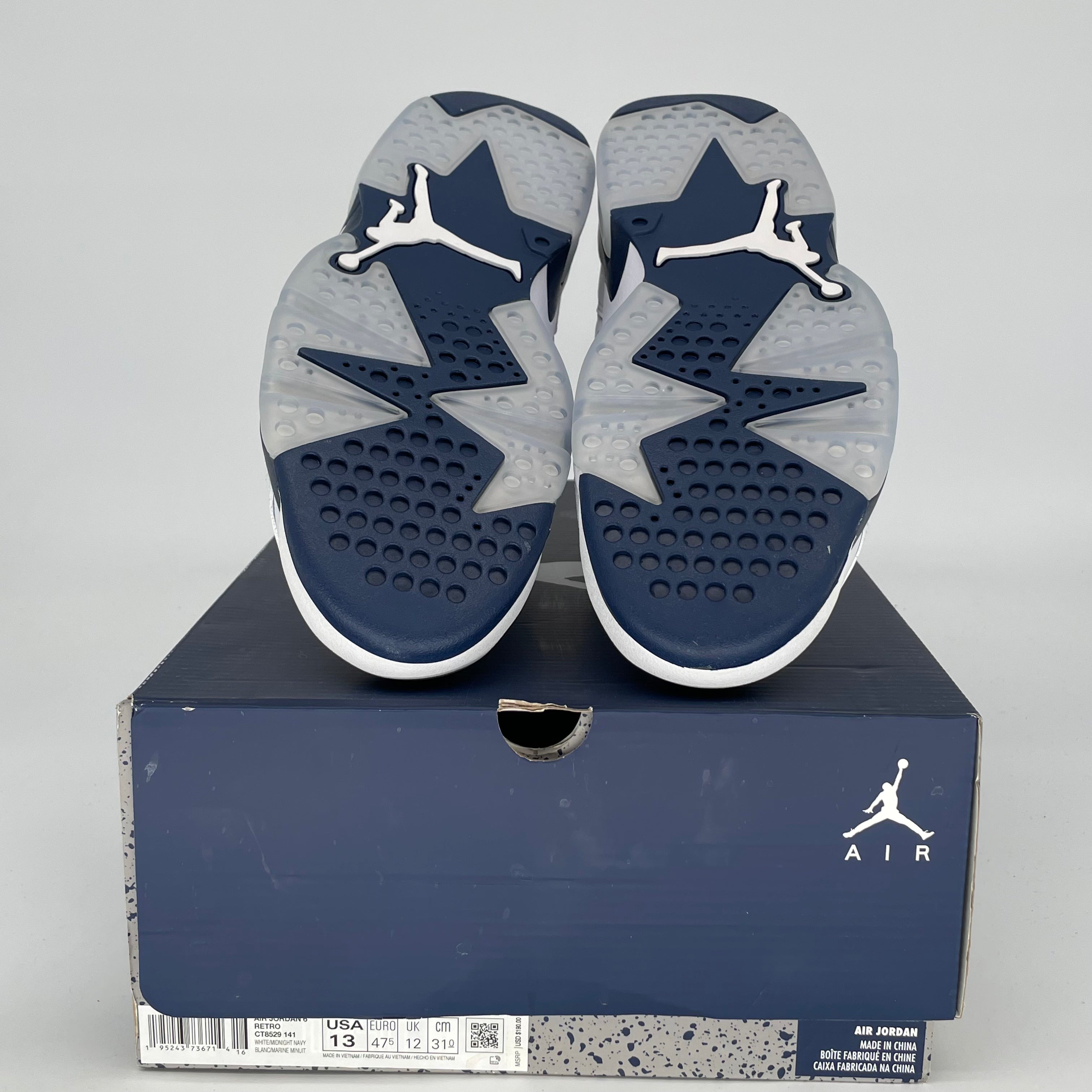 AIR JORDAN 6 MIDNIGHT NAVY SIZE 13 CT8529-141