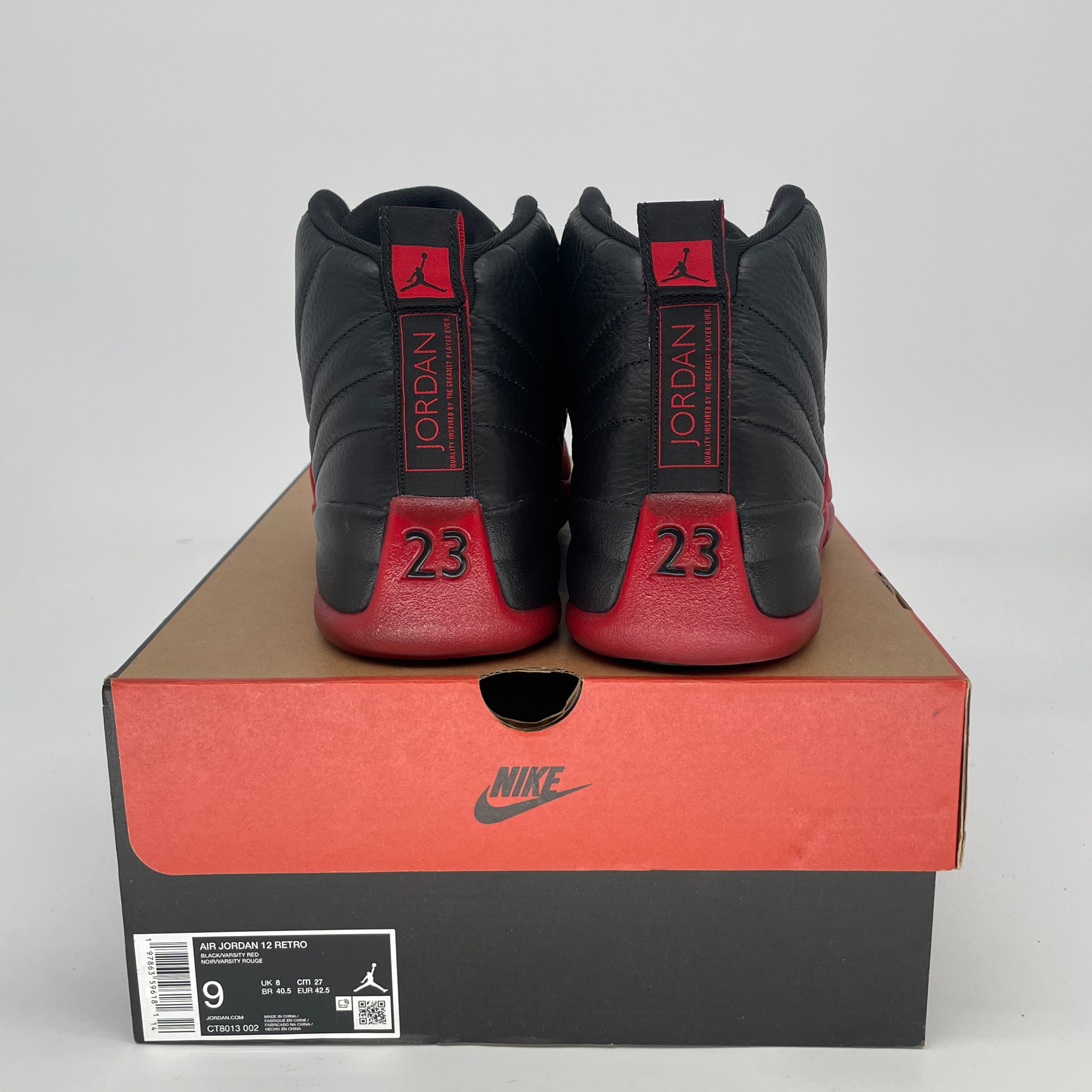 AIR JORDAN 12 FLU GAME CT8013-002 SIZE 9/10.5W