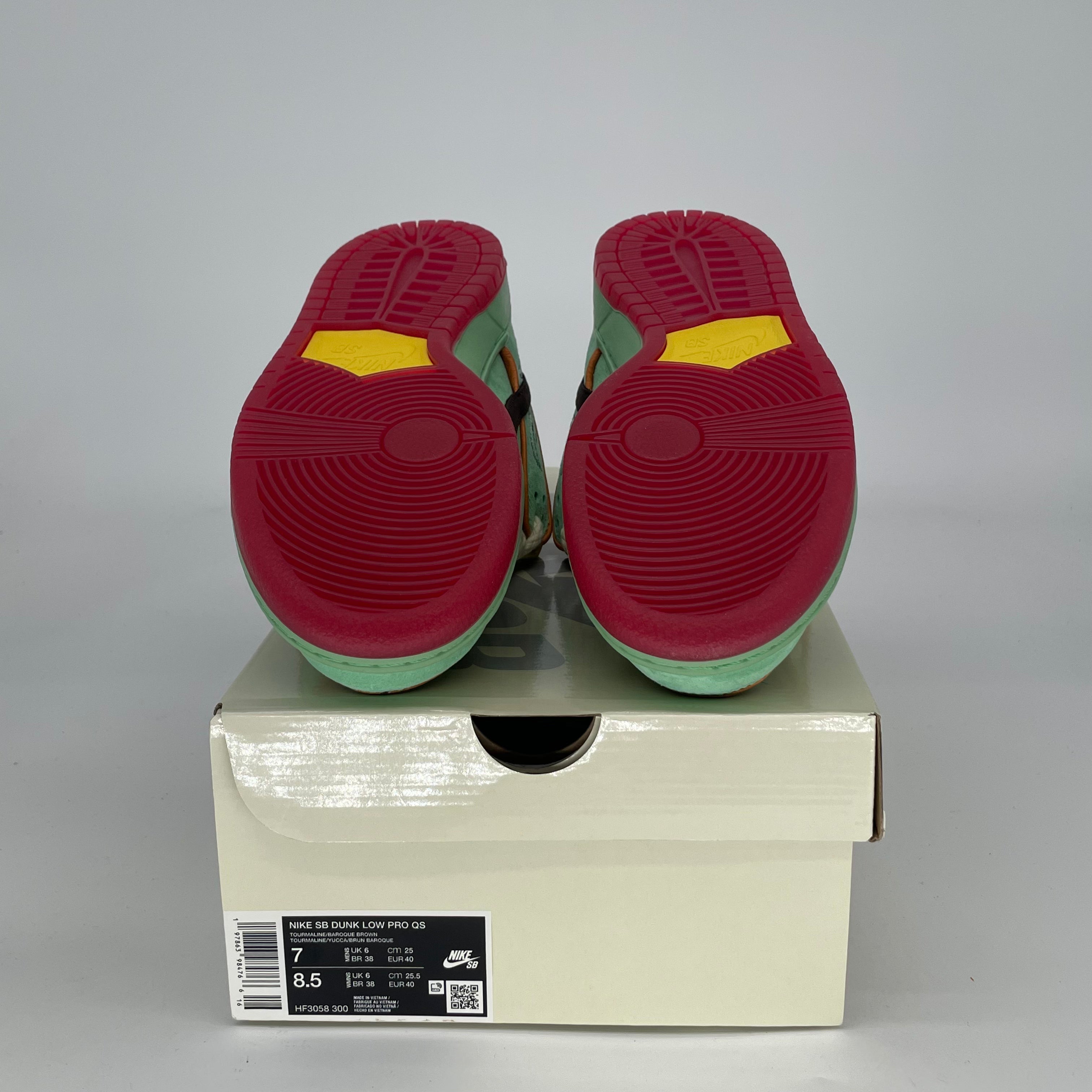 NIKE SB DUNK LOW RODEO TOURMALINE HF3058-300 SIZE 7/8.5W