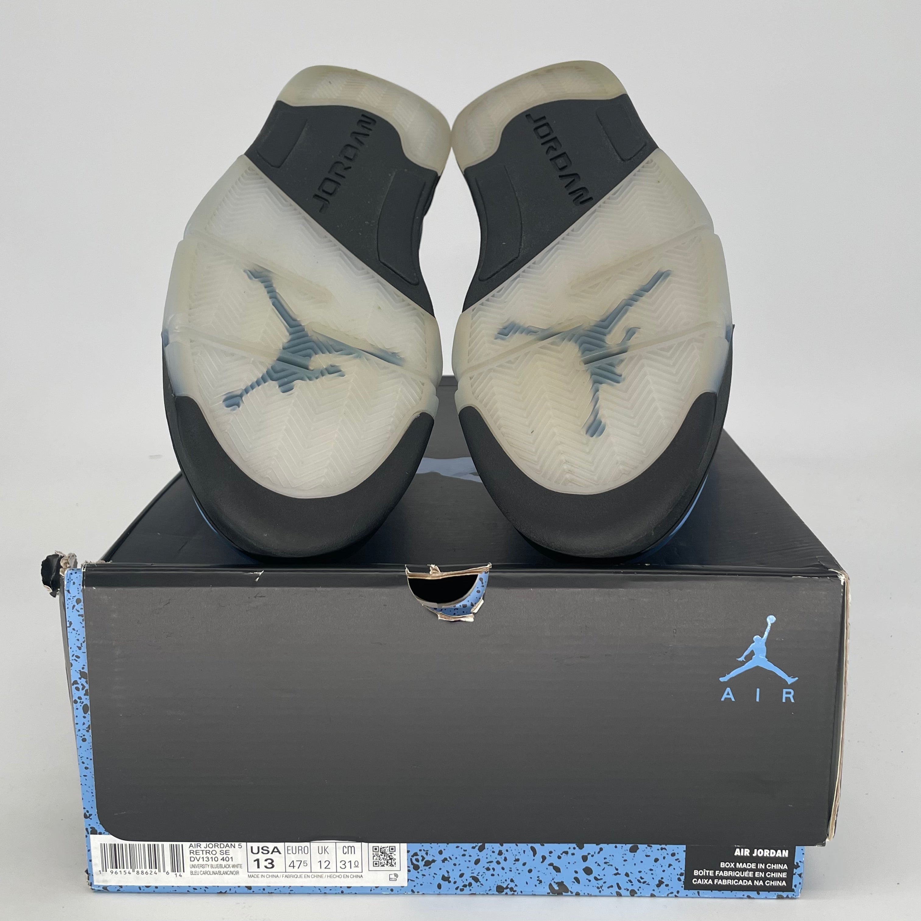 AIR JORDAN 5 UNC DV1310-401 SIZE 13/14.5W