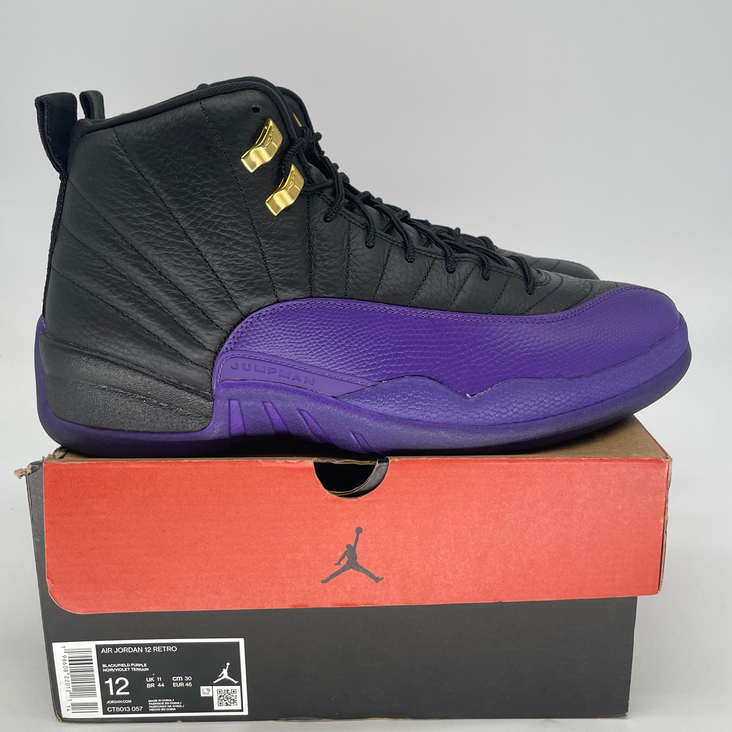 AIR JORDAN 12 FIELD PURPLE CT8013-057 SIZE 12/13.5W