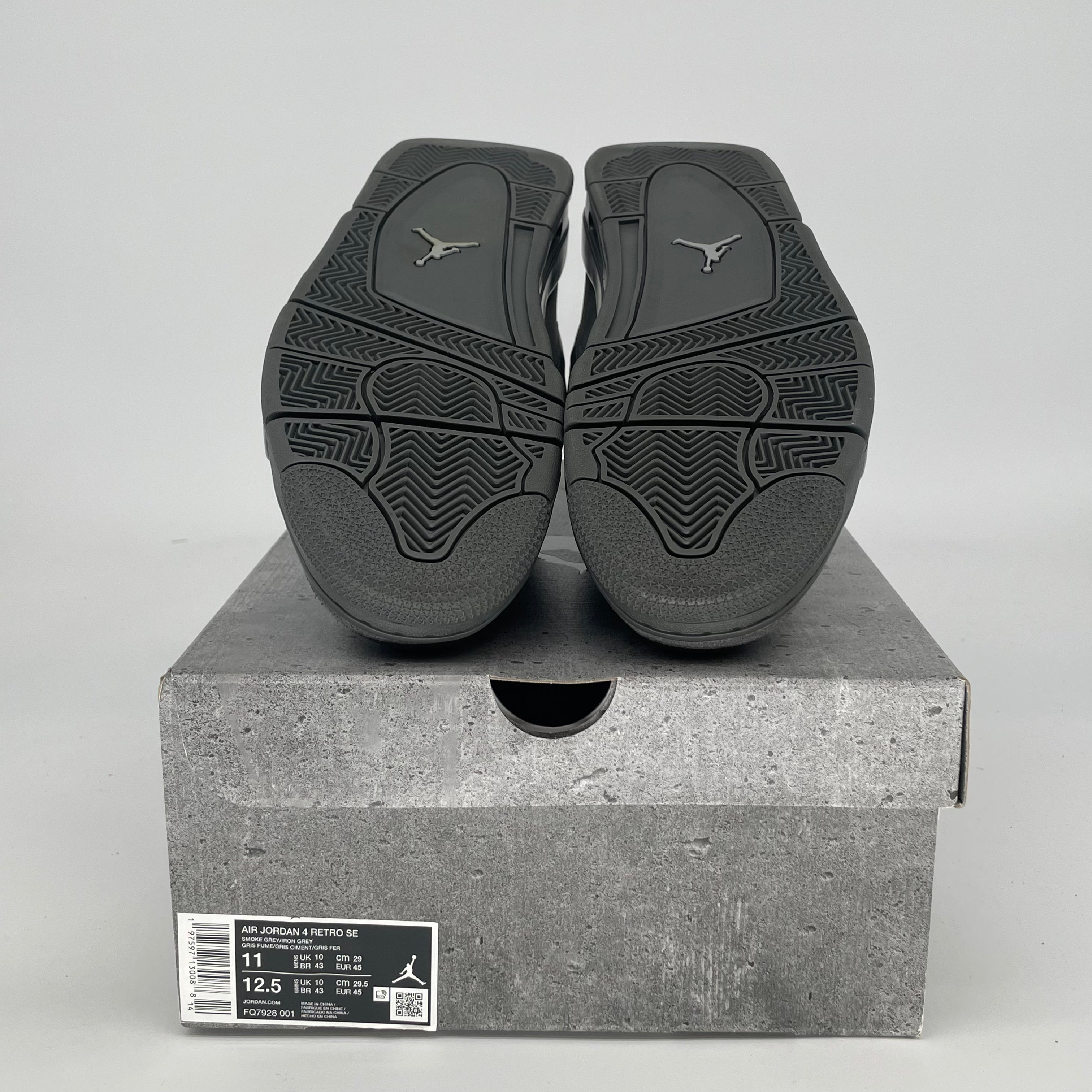 AIR JORDAN 4 WET CEMENT FQ7928-001 SIZE 11/12.5W
