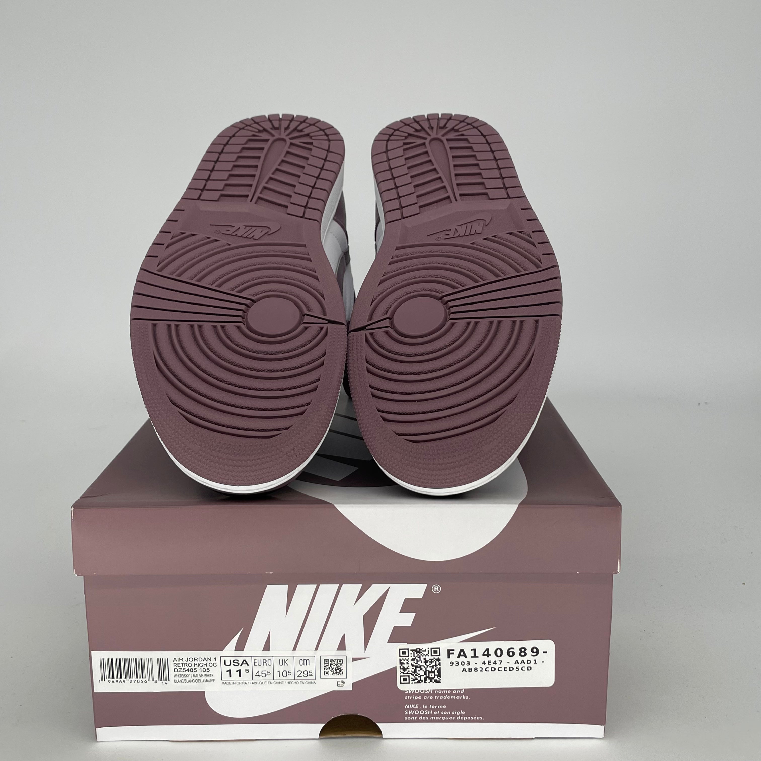 AIR JORDAN 1 MAUVE SIZE 11.5 DZ5485-105